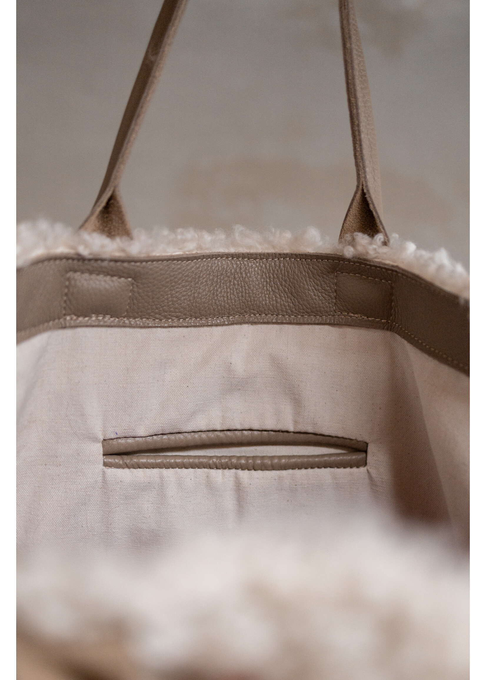 Van Buren sinds 1861 Schaffell-Shopper - XXL Crossbreed tasche Claudia