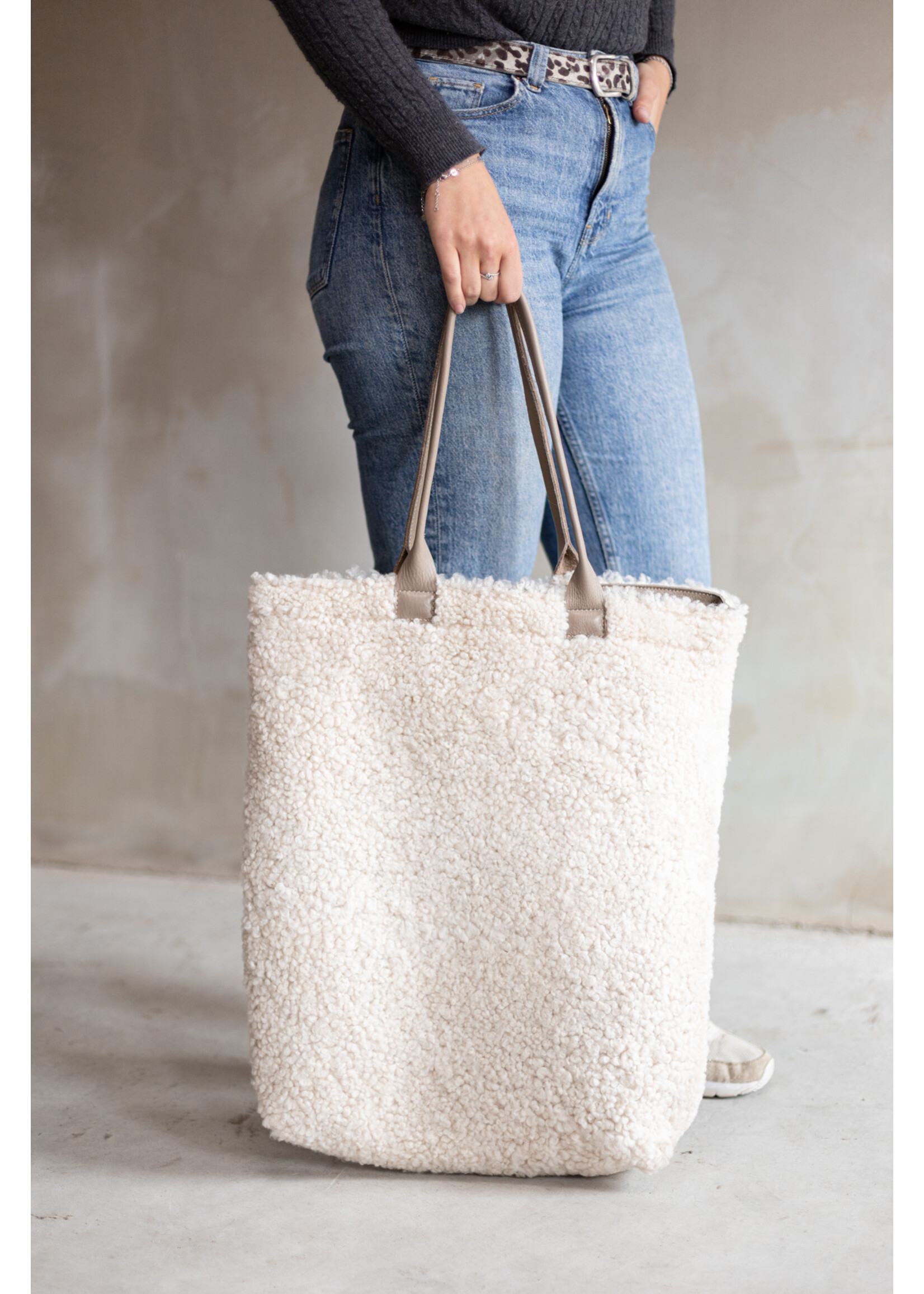 Van Buren sinds 1861 Schaffell-Shopper - XXL Crossbreed tasche Claudia