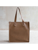 Van Buren sinds 1861 Shopper van Zand Leder en Dalmatiër Print Koeienhuid