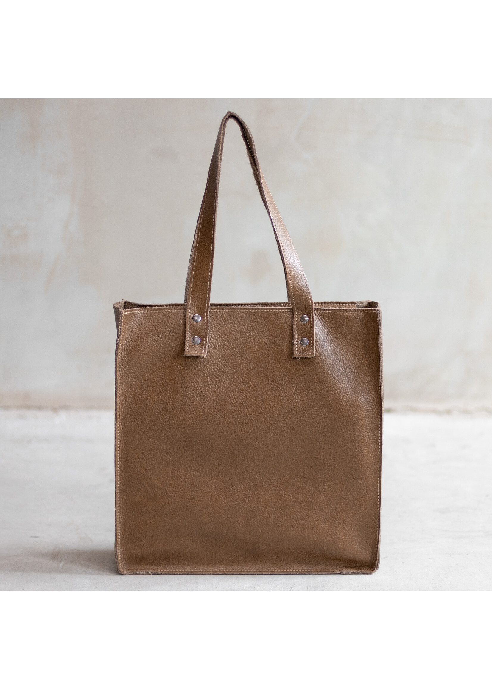 Van Buren sinds 1861 Shopper van Zand Leder en Dalmatiër Print Koeienhuid