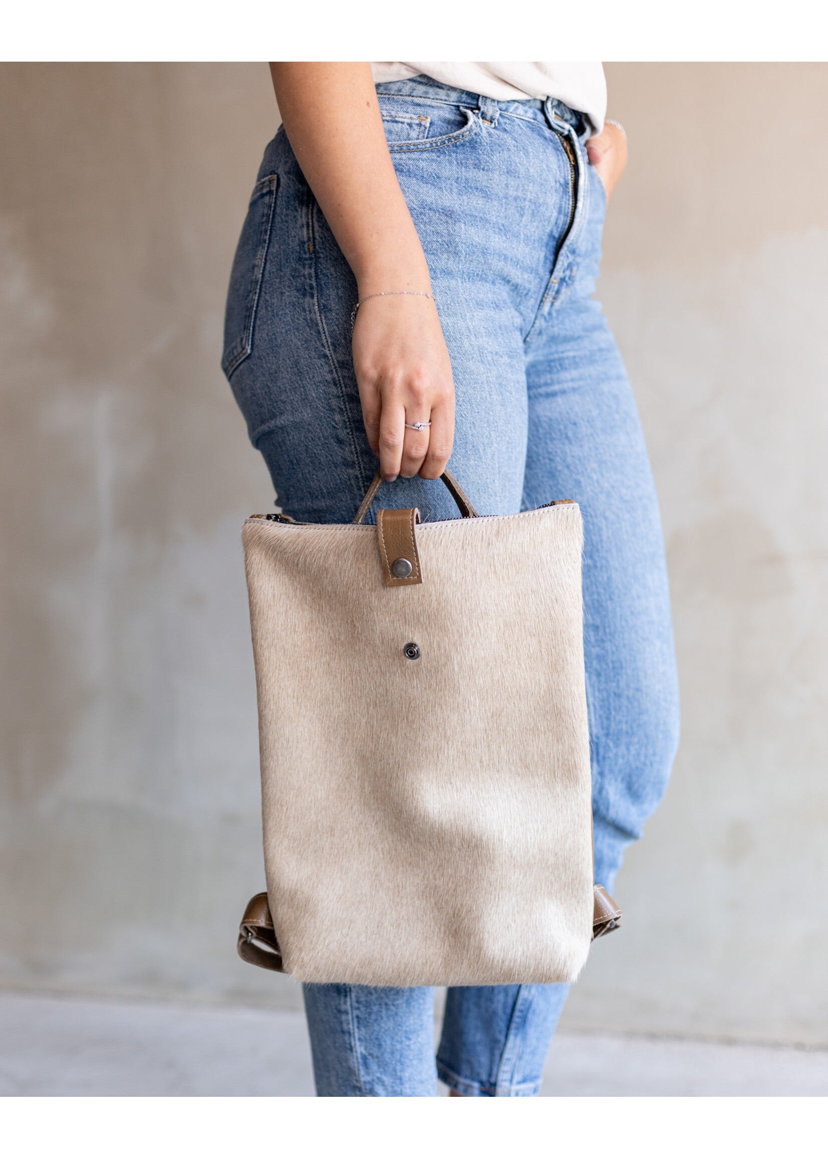 Van Buren sinds 1861 Backpack Sandra - Champagne
