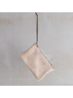 Van Buren sinds 1861 Koeienhuid clutch - Champagne