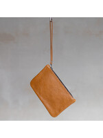 Van Buren sinds 1861 Koeienhuid clutch - Cognac leer