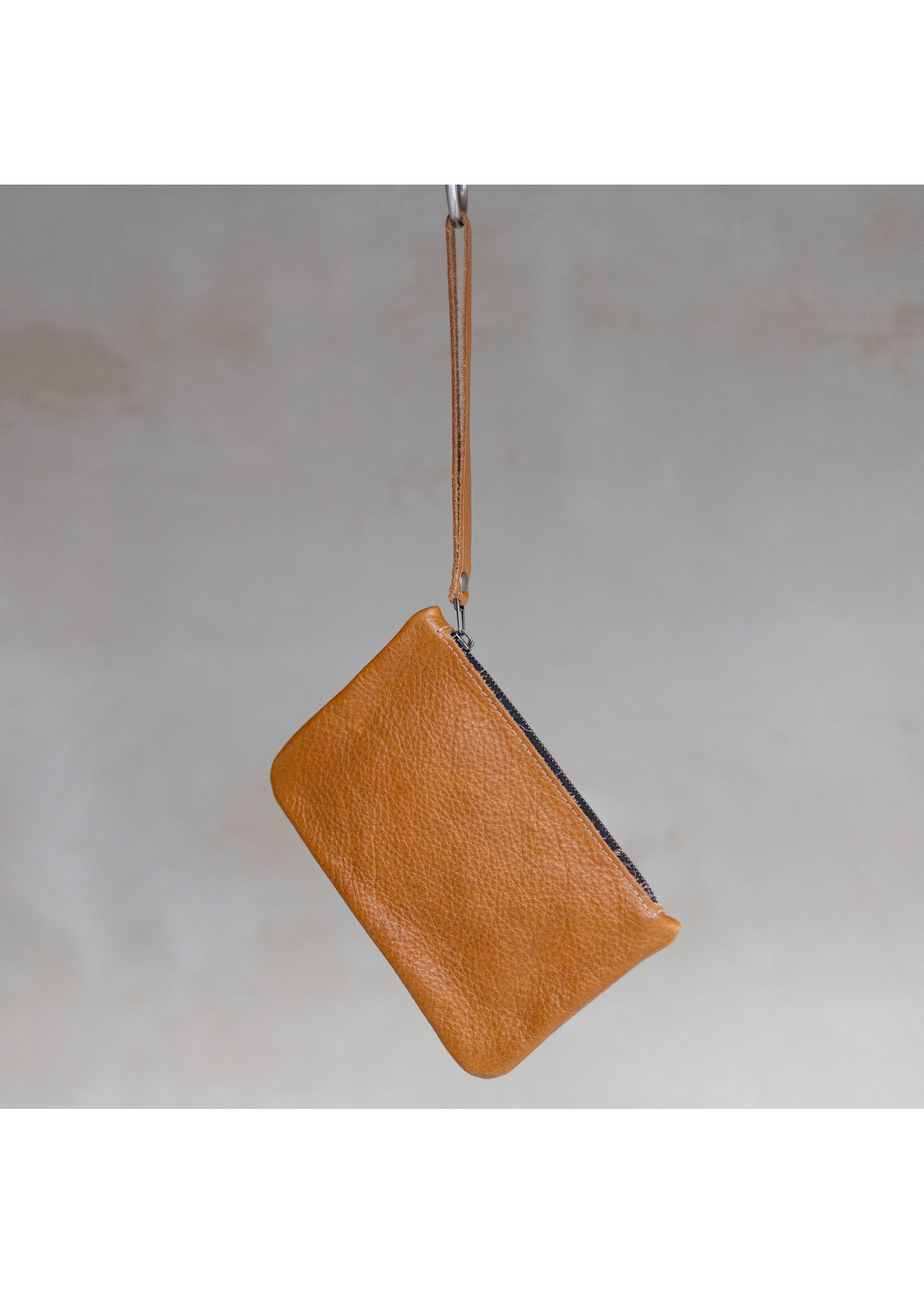 Van Buren sinds 1861 Leder Clutch in Cognac