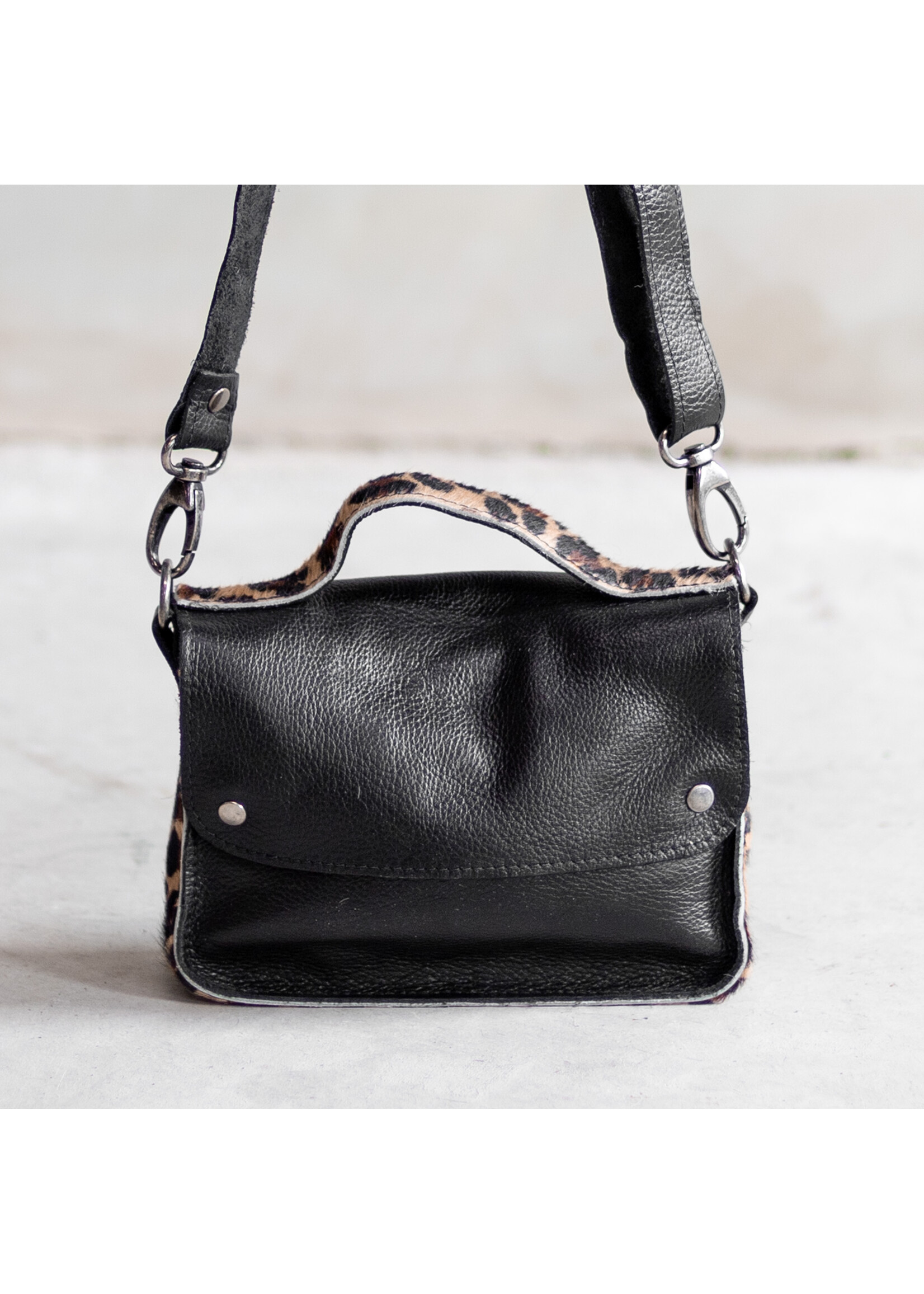 Van Buren sinds 1861 Bag Maren - Black/Panter side