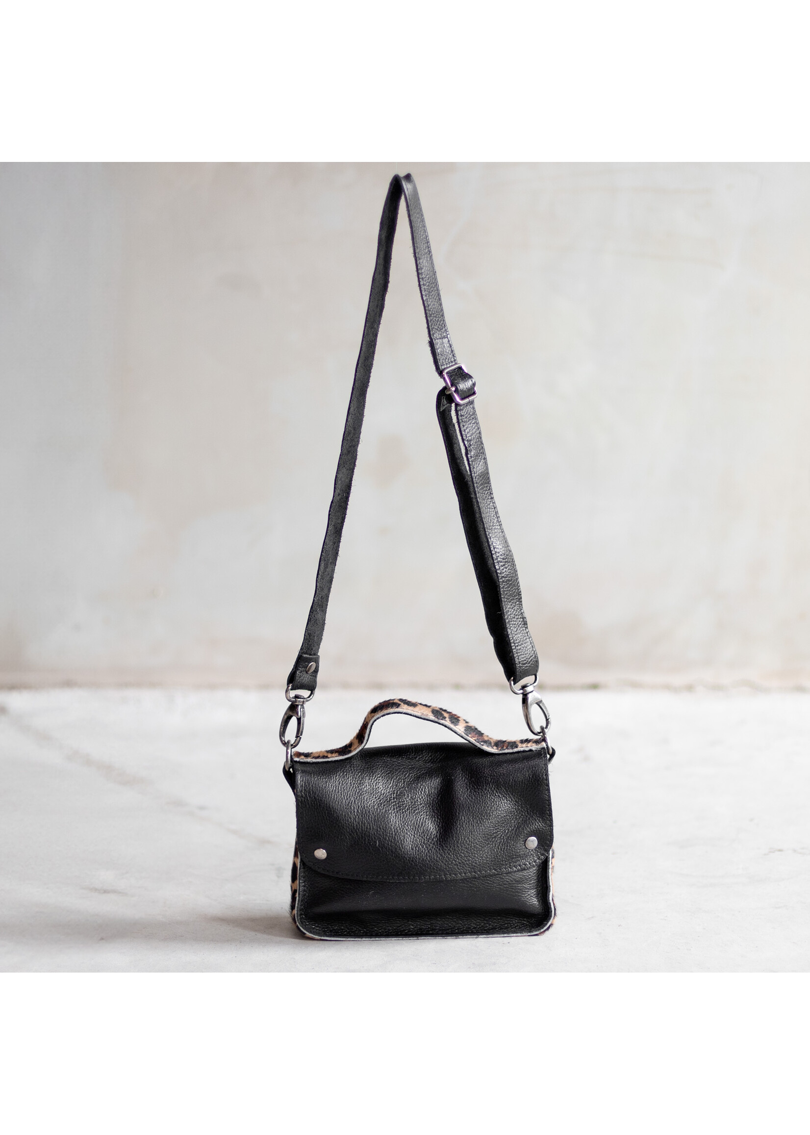Van Buren sinds 1861 Tas Maren  - Zwart/Panter side