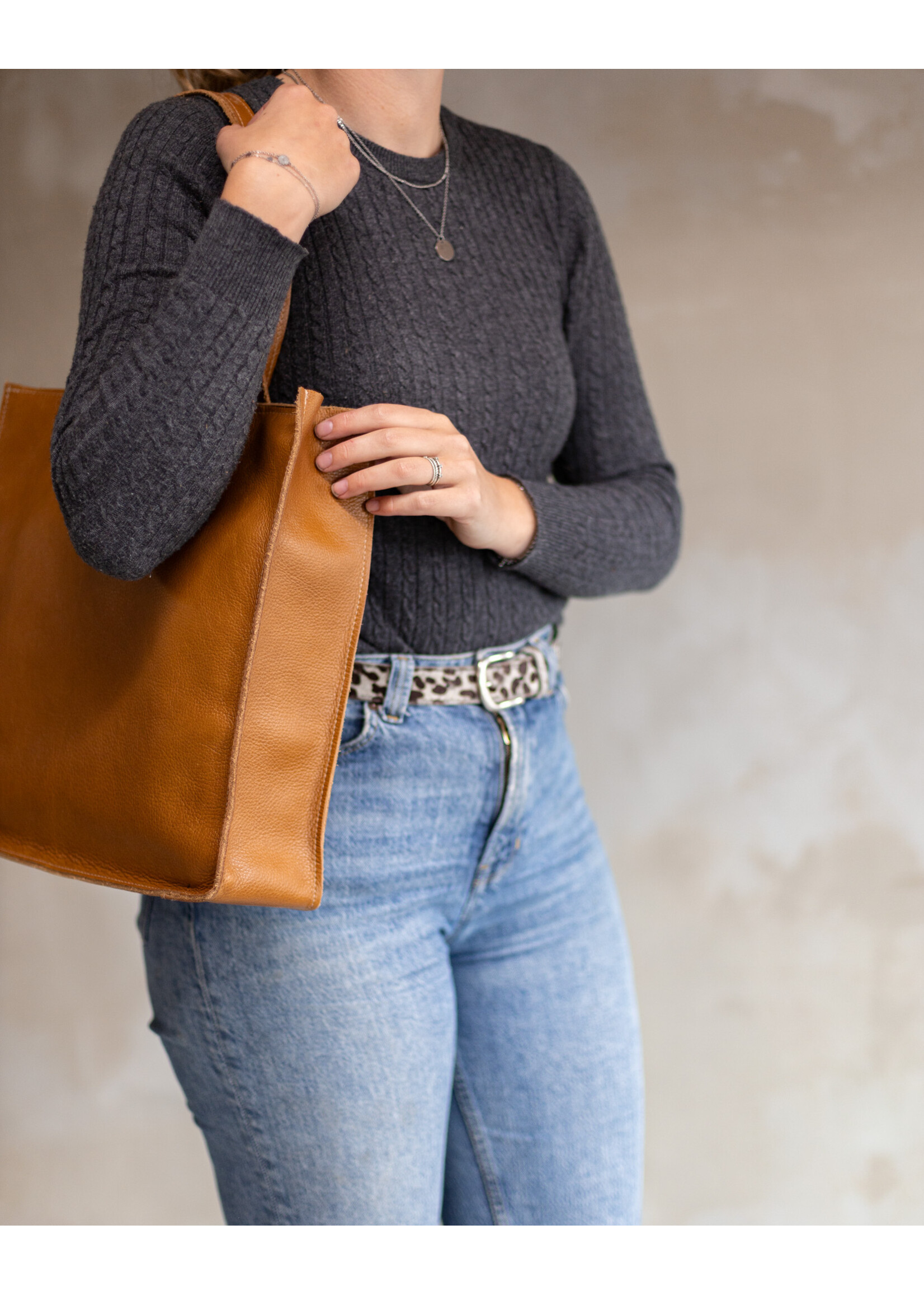 Van Buren sinds 1861 Shopper - Cognac leder
