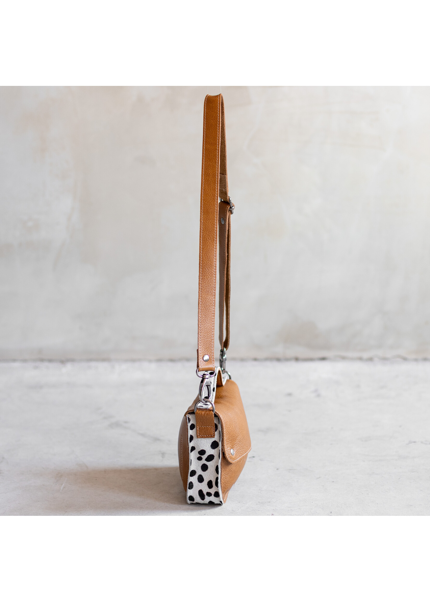 Van Buren sinds 1861 Bag Maren - Cognac/Dalmatian side