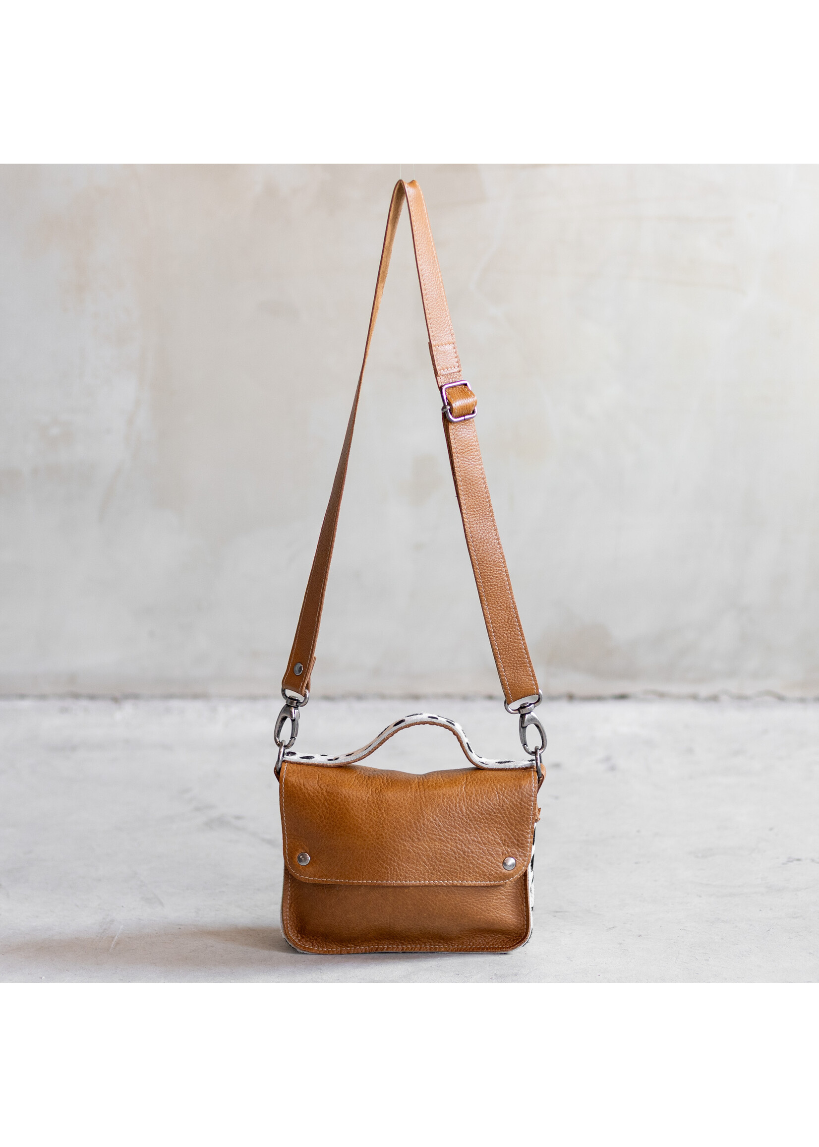 Van Buren sinds 1861 Bag Maren - Cognac/Dalmatian side