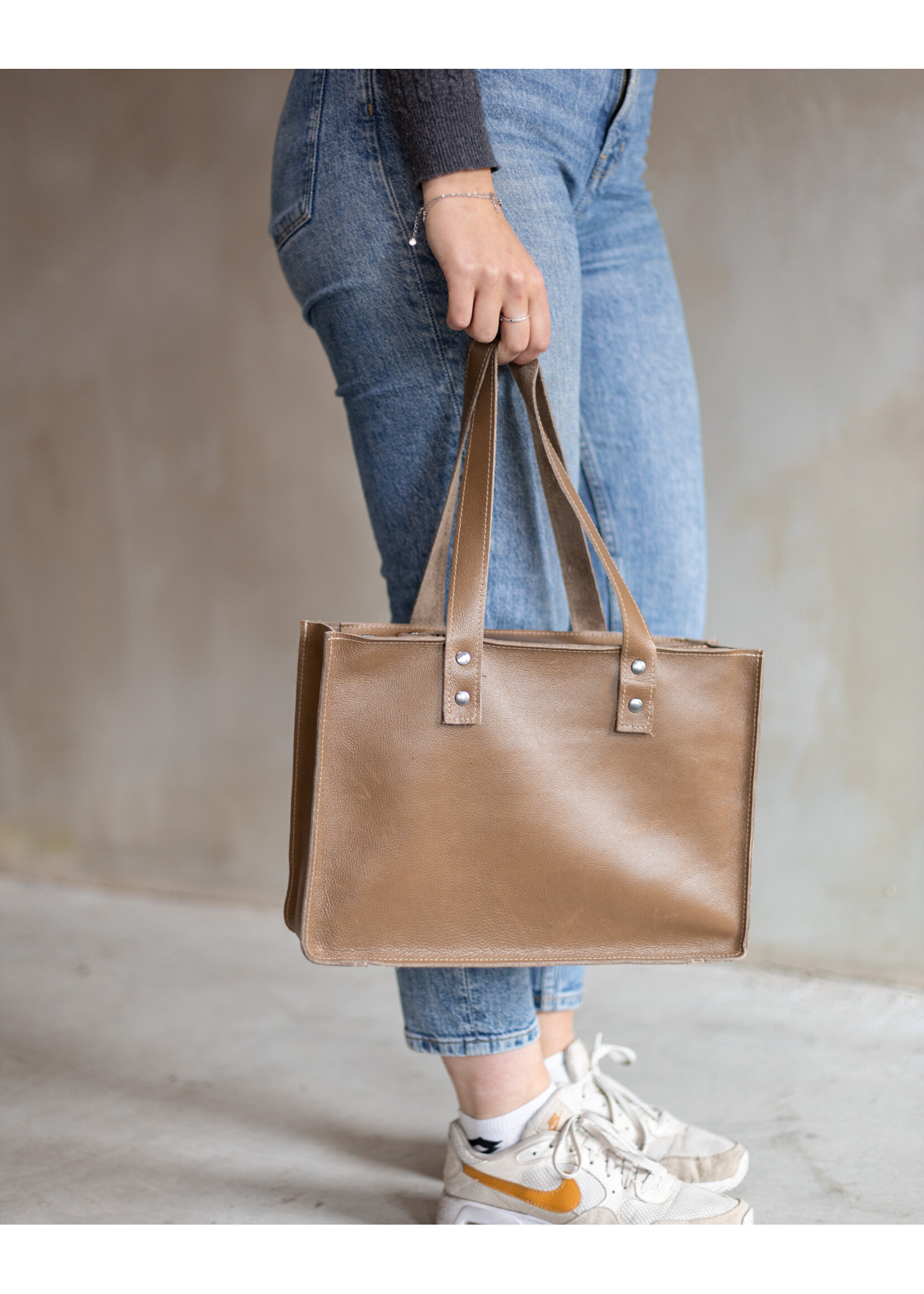 Van Buren sinds 1861 Handbag - Sand leather