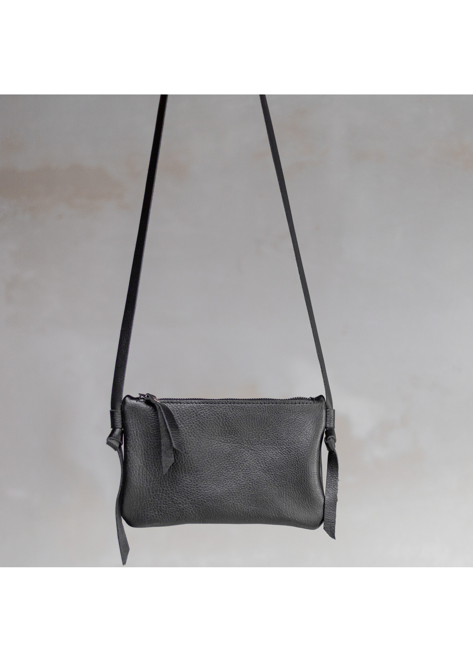 Van Buren sinds 1861 Crossbody clutch - Zwart leder