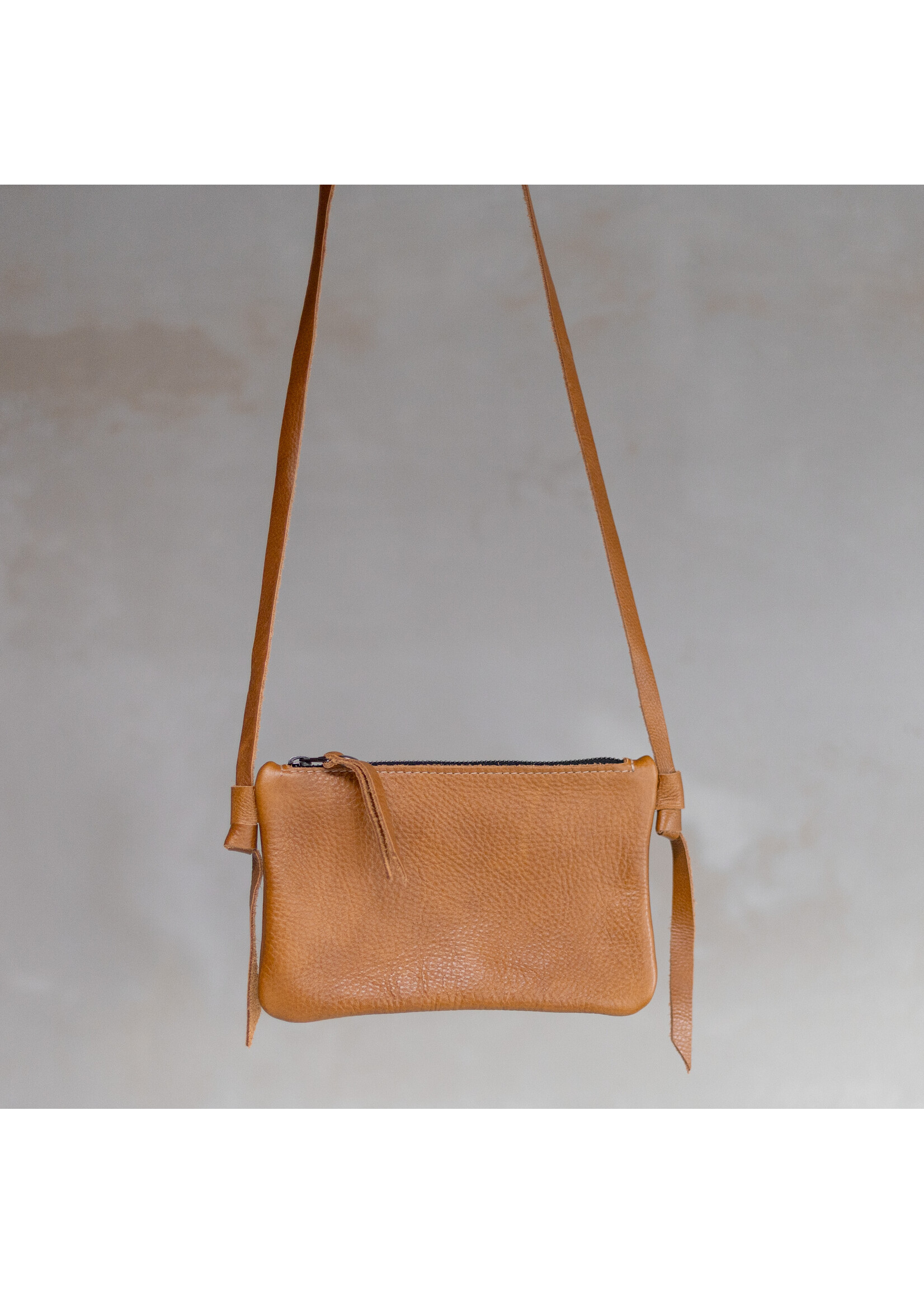 Van Buren sinds 1861 Crossbody clutch - Cognac leder