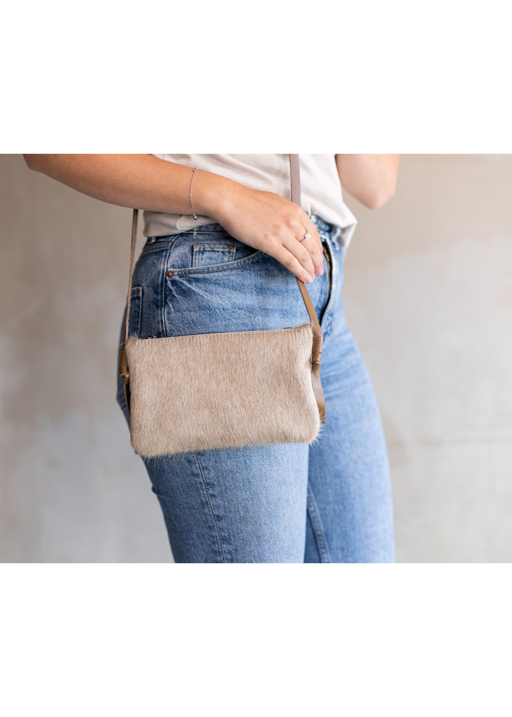 Van Buren sinds 1861 Crossbody clutch - Champagne
