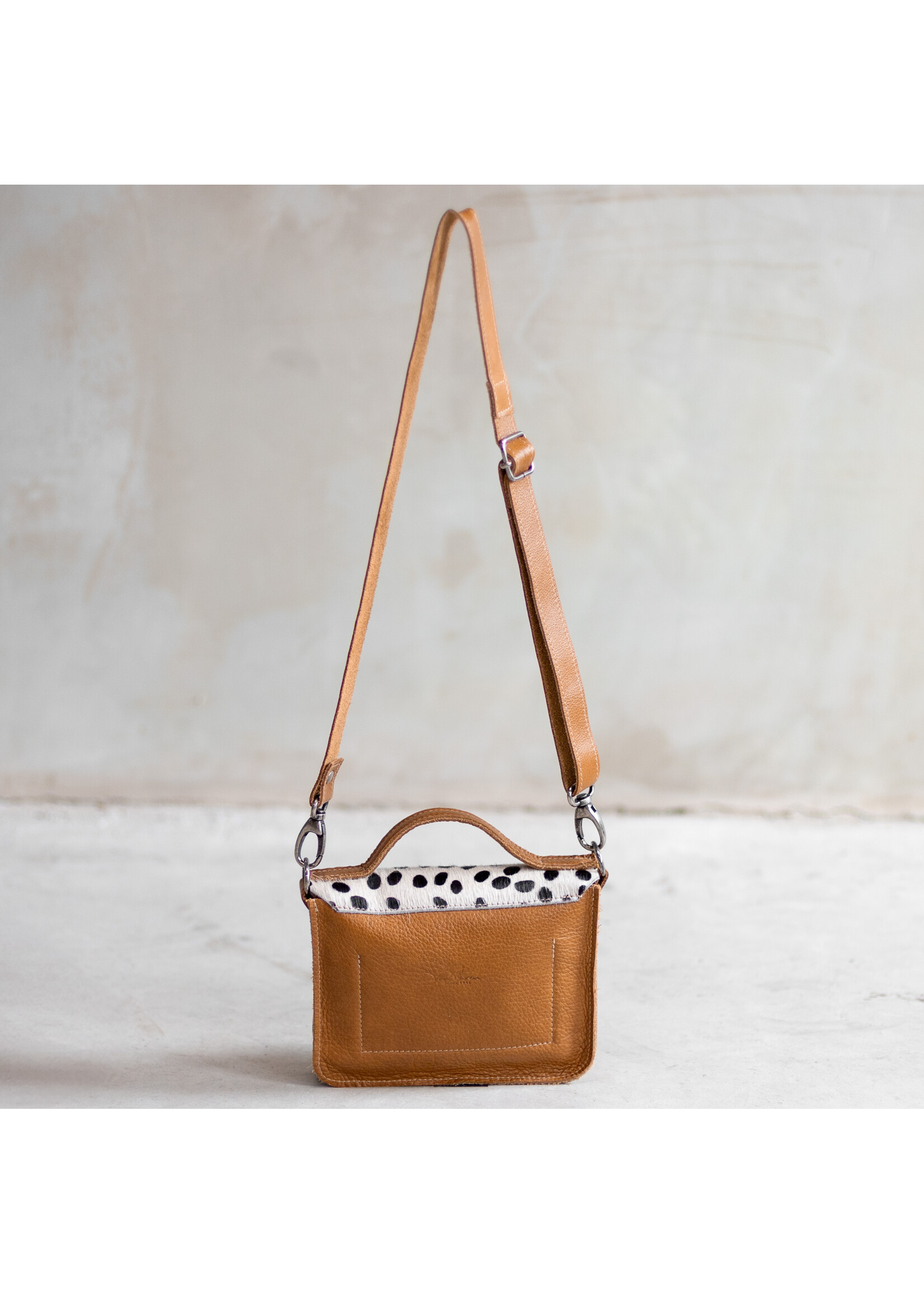 Van Buren sinds 1861 Tas Maren - Cognac/Dalmatiër front