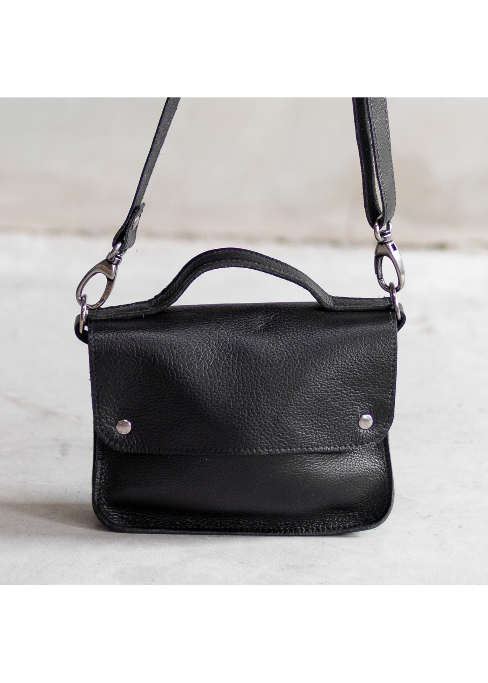 Van Buren sinds 1861 Schoudertas Maren van Zwart Leder