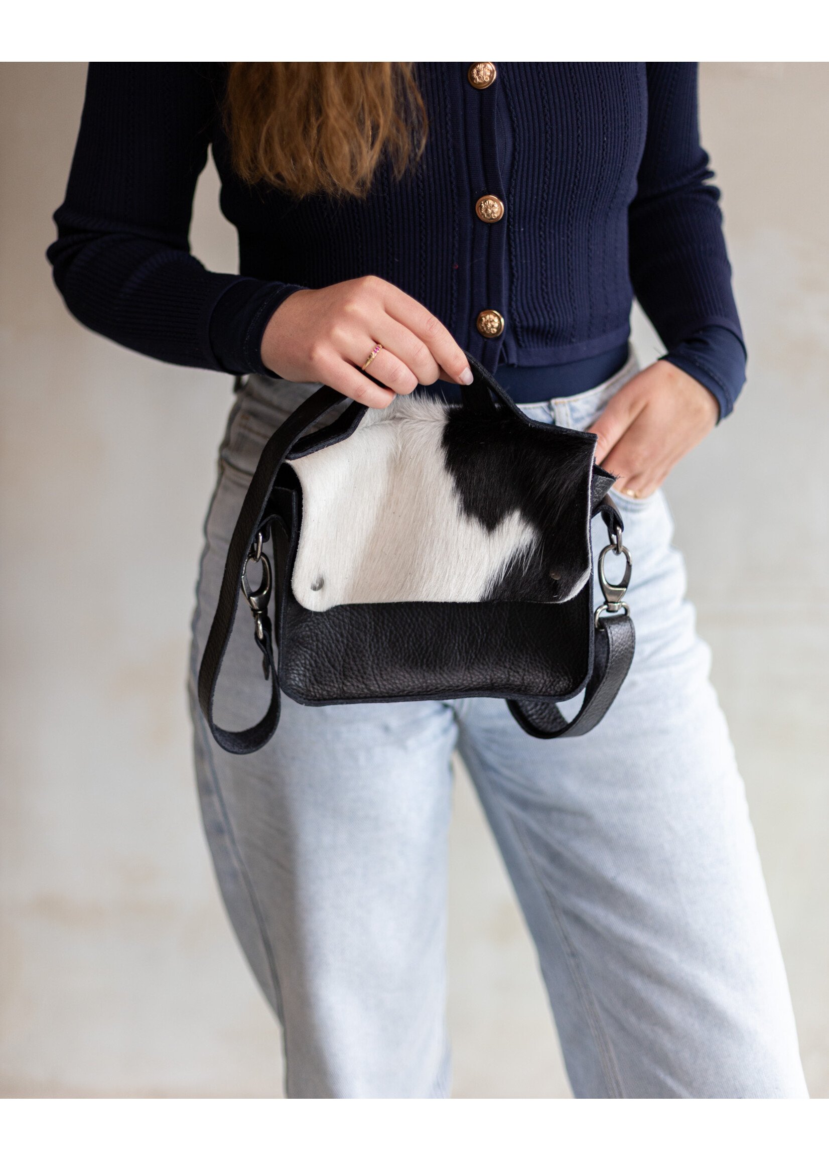 Van Buren sinds 1861 Tas Maren - Zwartbont front