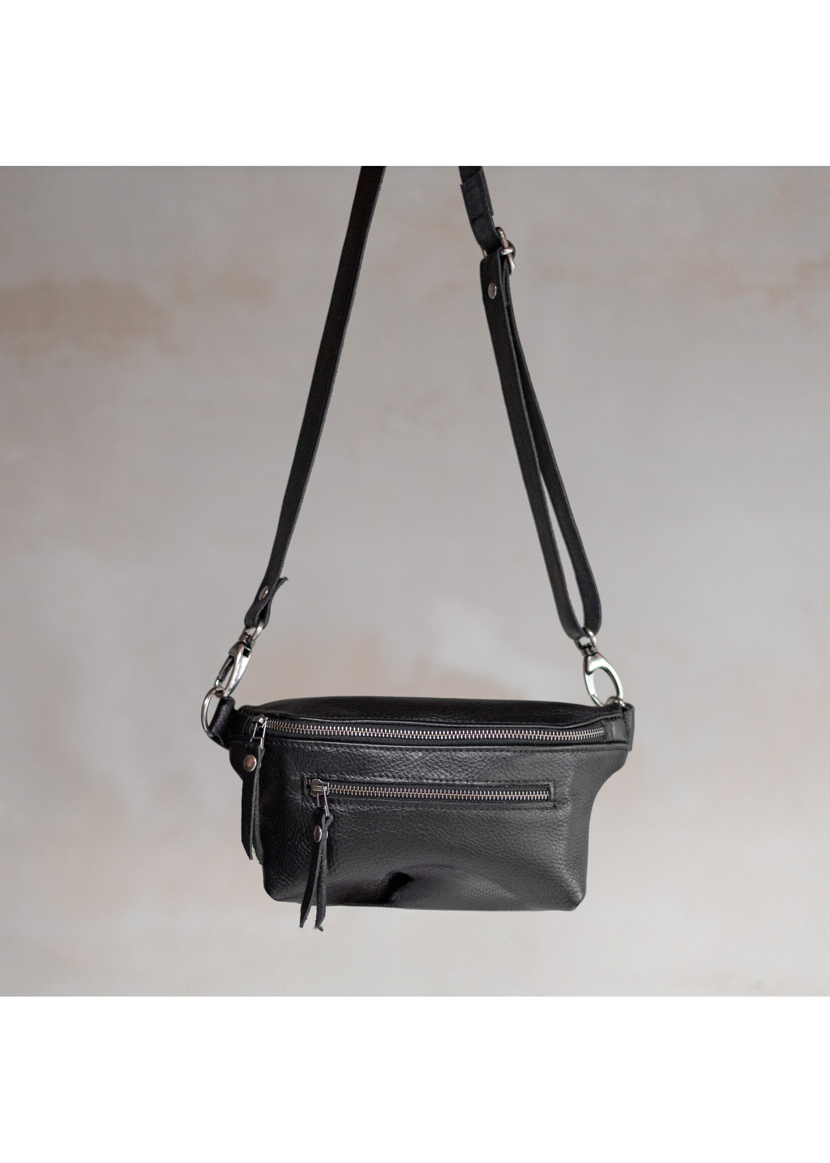 Van Buren sinds 1861 Fannypack - Zwart leder