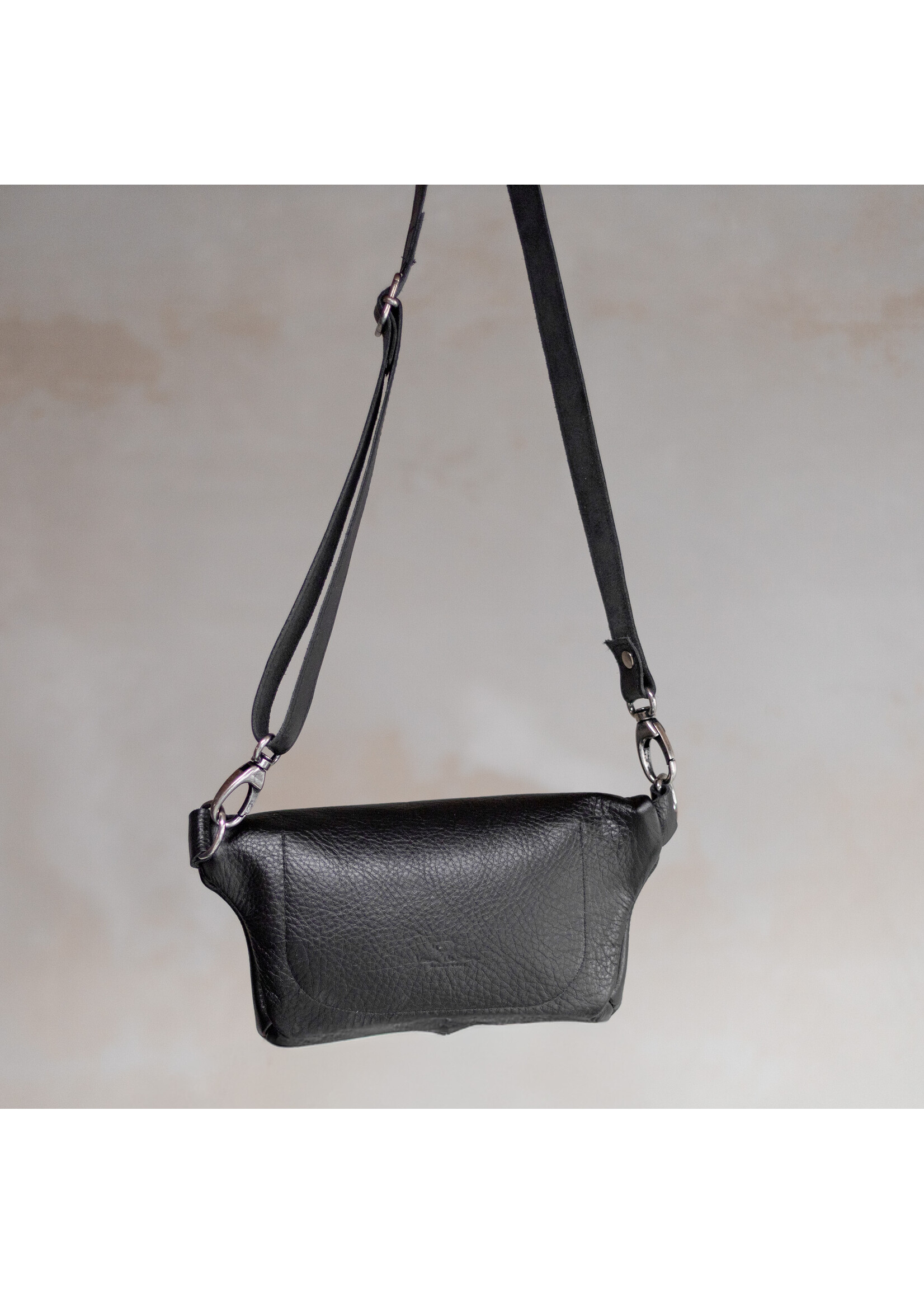 Van Buren sinds 1861 Fannypack - Zwart leder