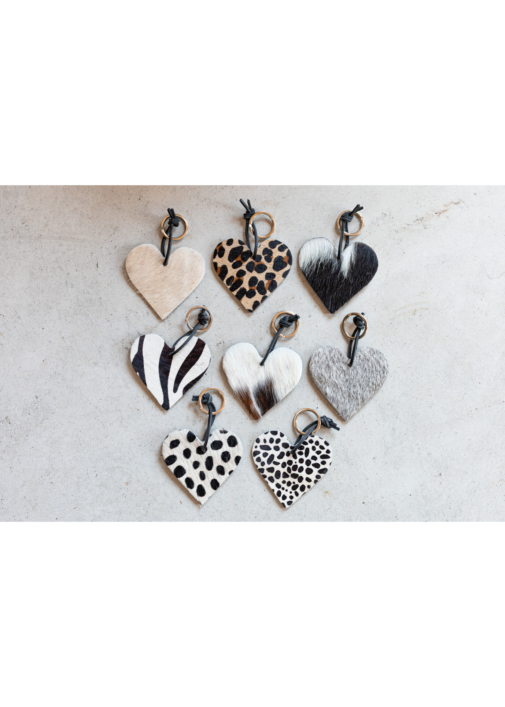 Van Buren sinds 1861 Sleutelhanger hart - Zebra