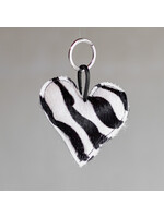 Van Buren sinds 1861 Sleutelhanger hart gevuld - Zebra