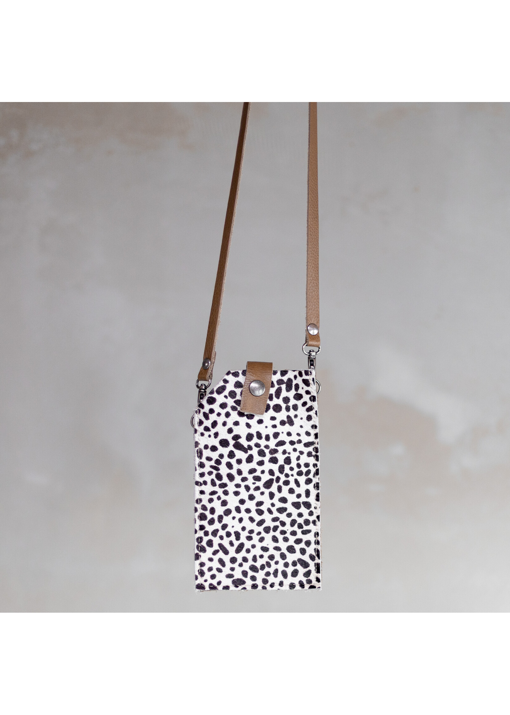 Van Buren sinds 1861 Telefoontasje koeienhuid/leer