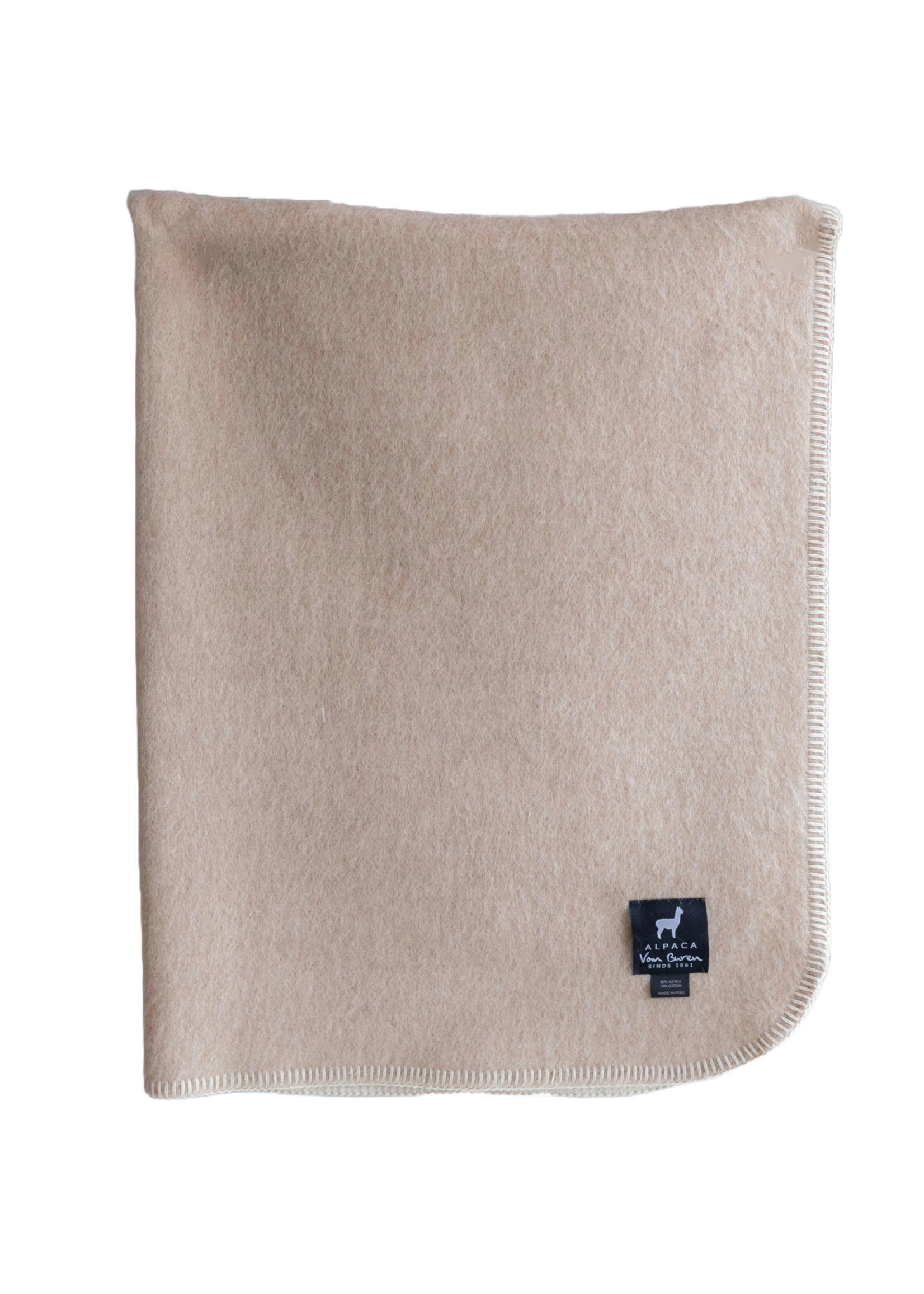 Van Buren sinds 1861 Babydecke aus Alpakawolle - Beige
