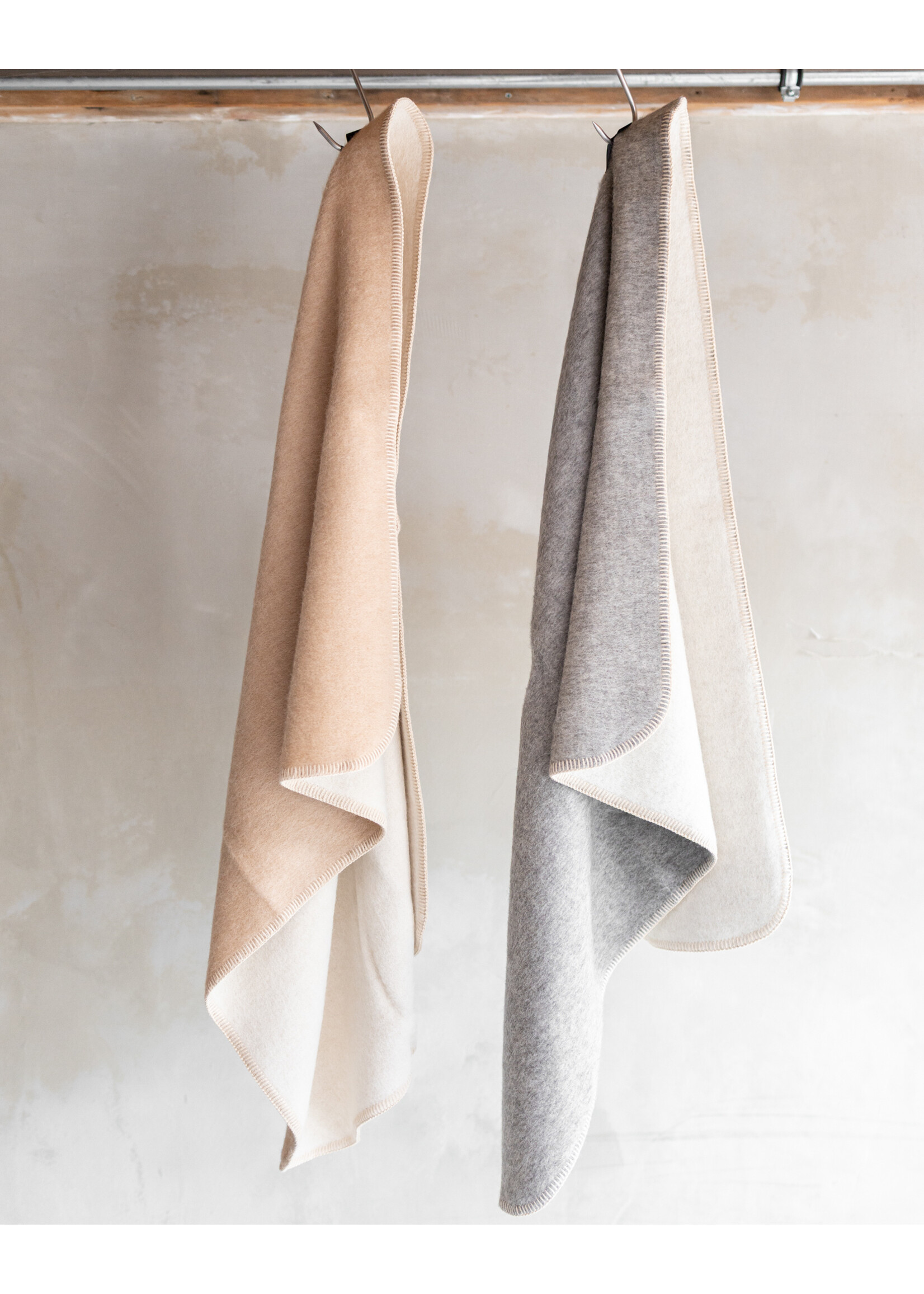 Van Buren sinds 1861 Babydecke aus Alpakawolle - Beige