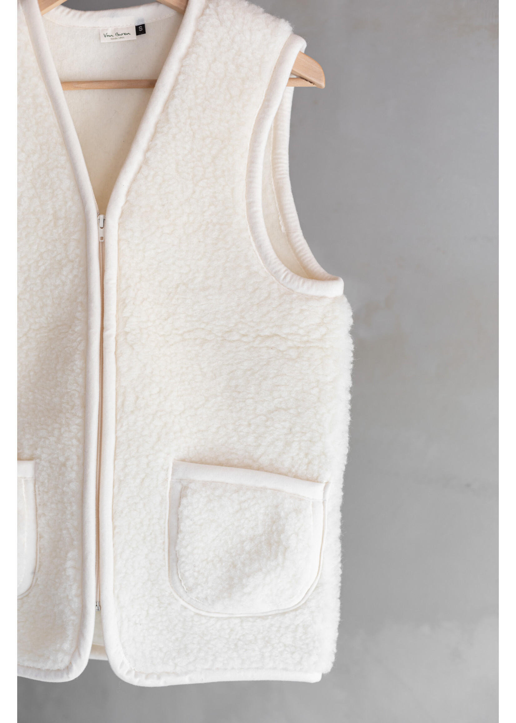 Van Buren sinds 1861 Wollen bodywarmer Taru - Off-White - XL