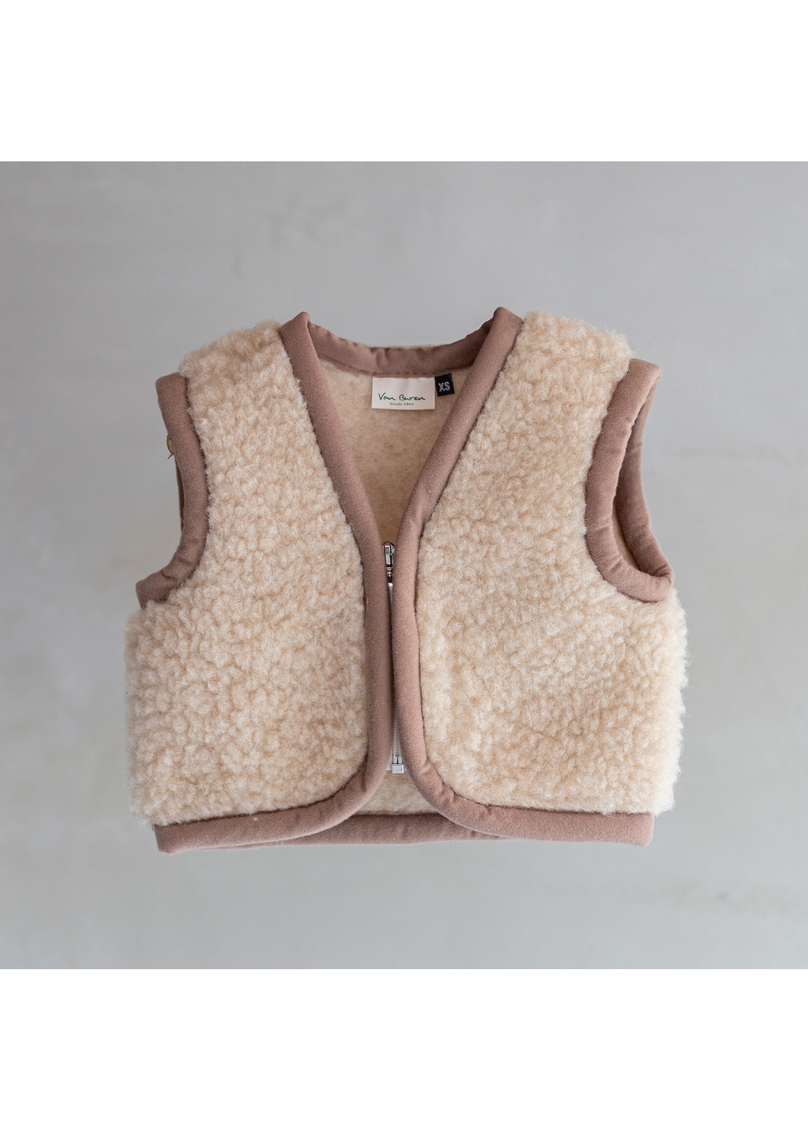 Van Buren sinds 1861 Wollen kinderbodywarmer Nilo Camel - XS / 74-92