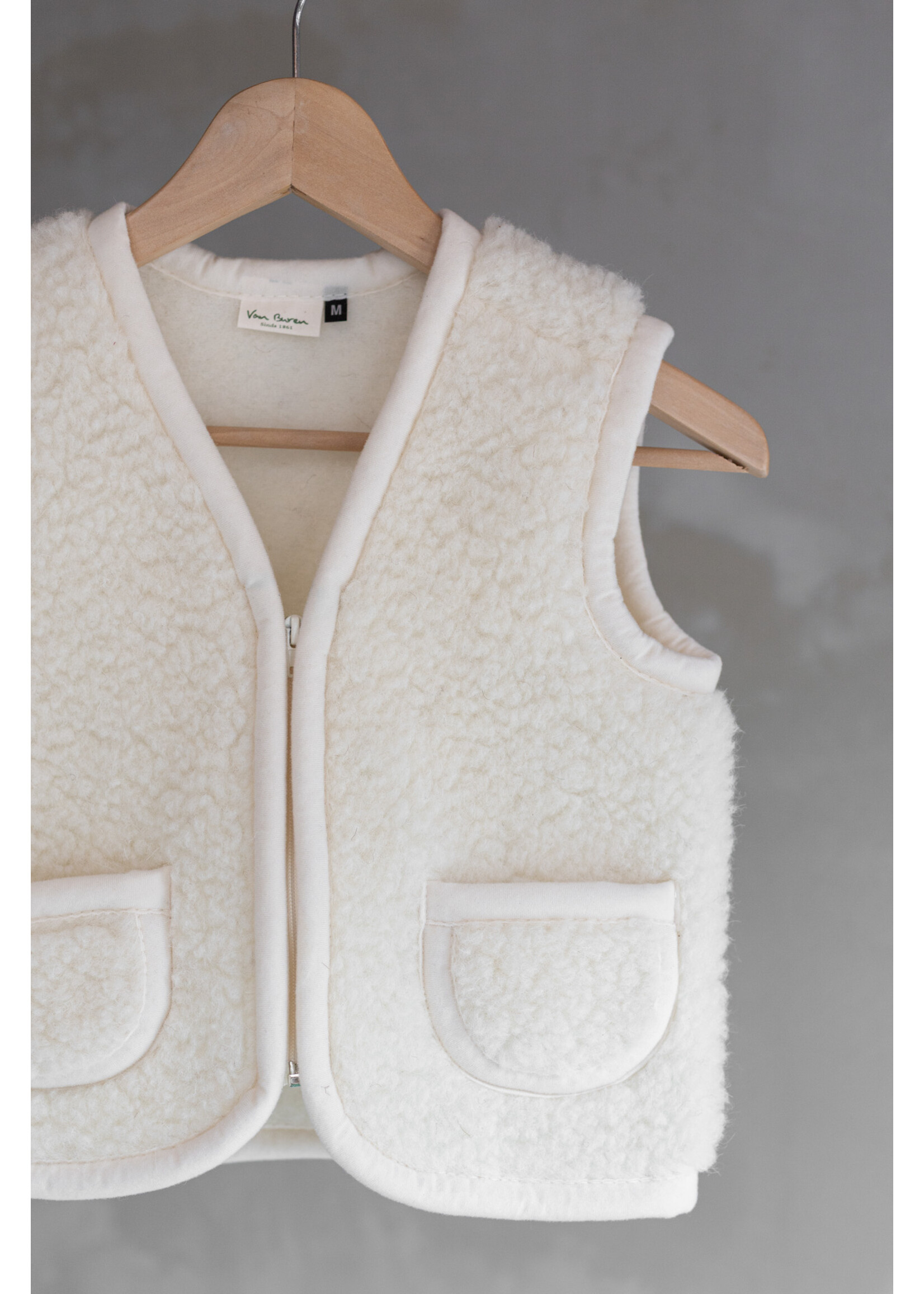 Van Buren sinds 1861 Wollen kinderbodywarmer Nilo - Off-White - 4 maten