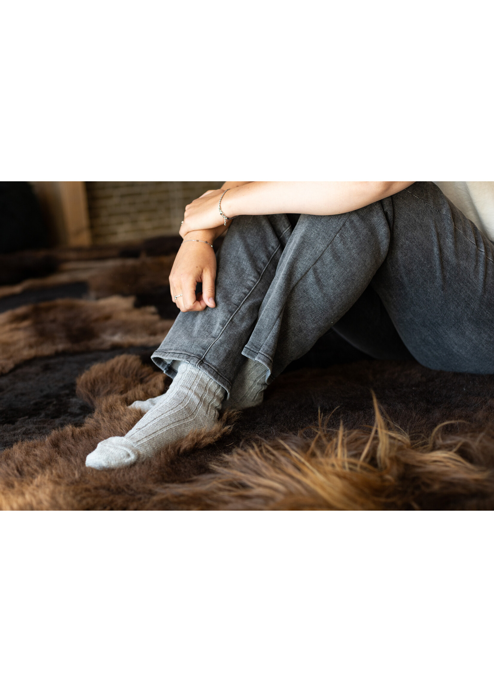 Van Buren sinds 1861 Wool socks Sid - Gray