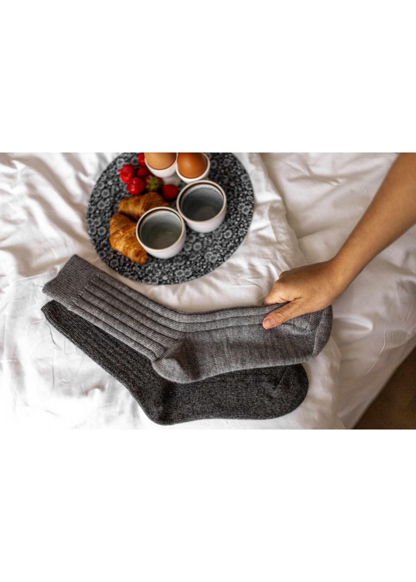 Van Buren sinds 1861 Wollsocken Yuki – Anthrazit