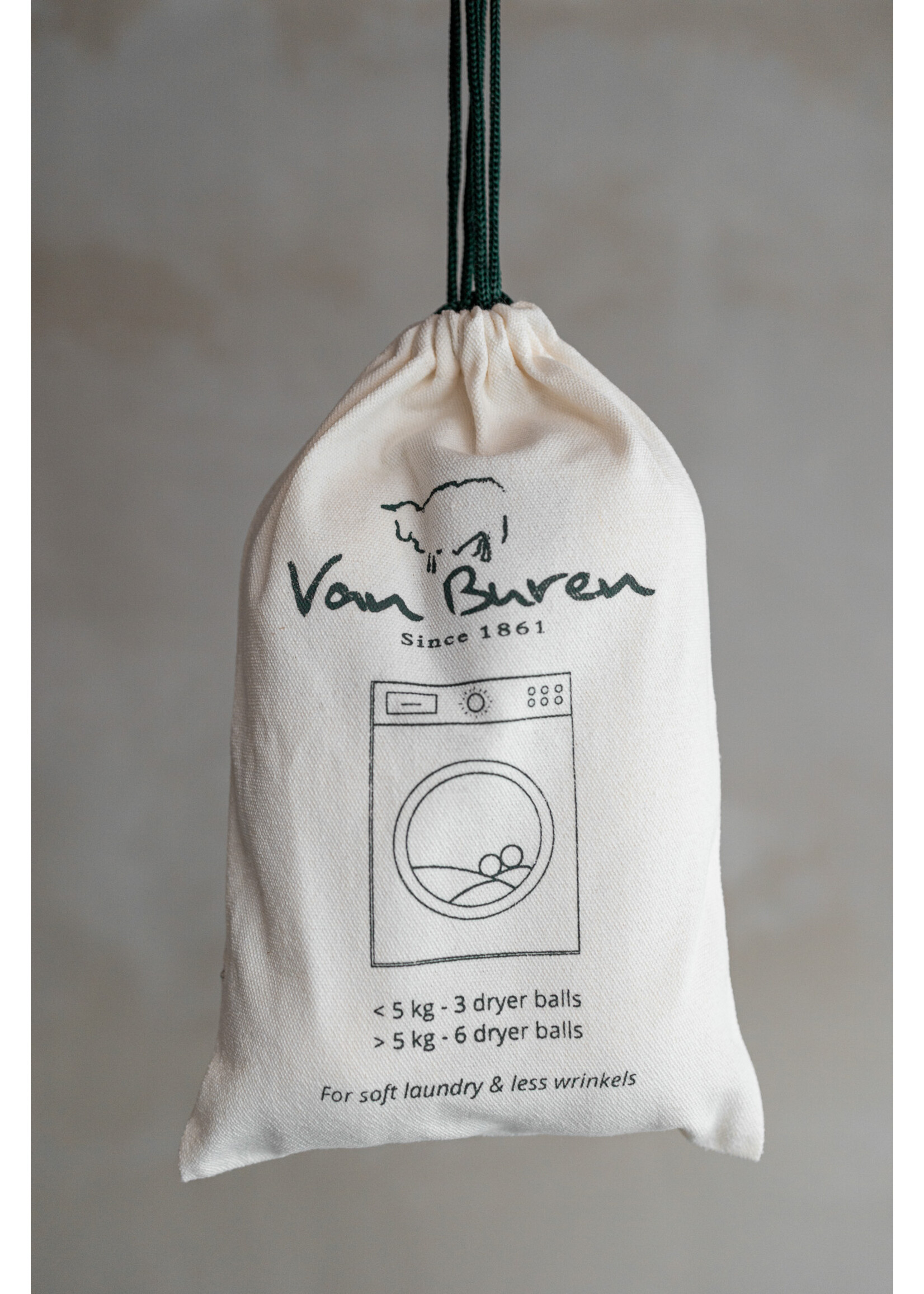 Van Buren sinds 1861 Wollen Drogerballen - Zakje 6 stuks