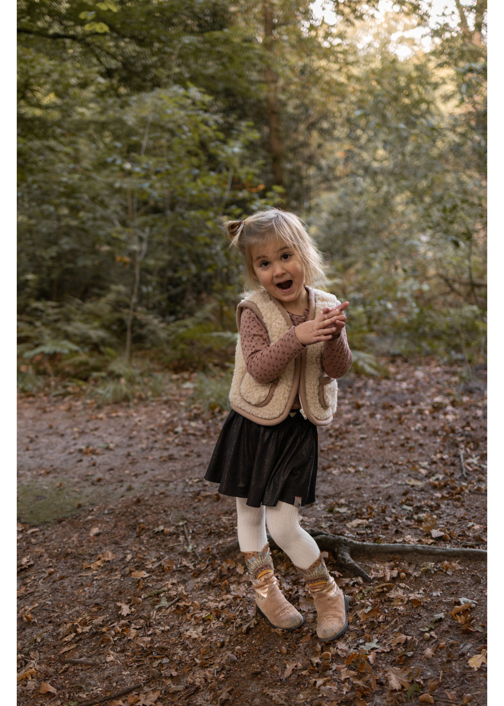 Van Buren sinds 1861 Wollen kinderbodywarmer Nilo Camel - XS / 74-92