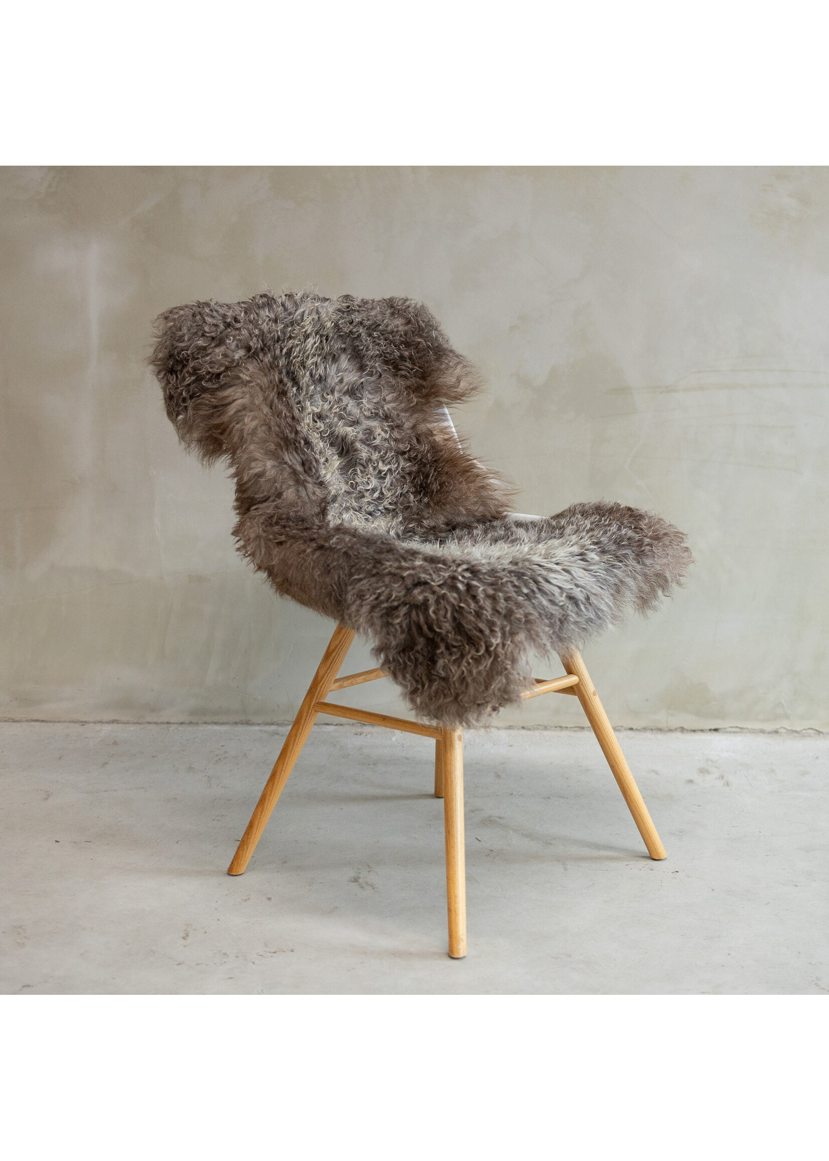 Van Buren sinds 1861 Tibetisch Schaffell Grau - SVV-560 - ca. 100x58cm