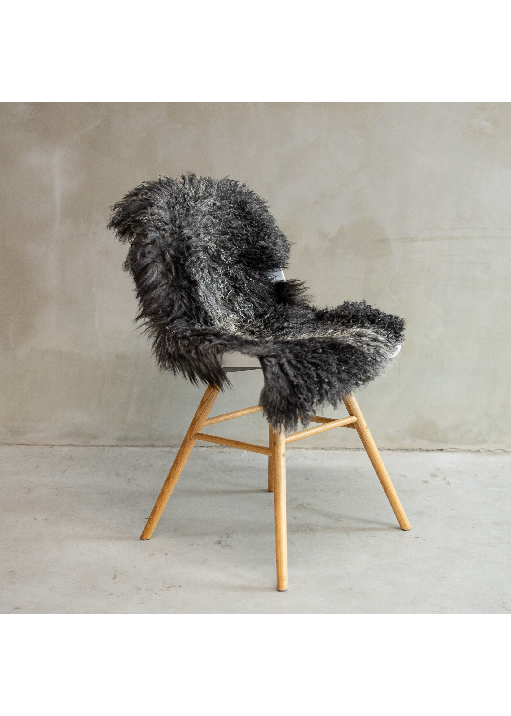 Van Buren sinds 1861 Tibetisch Schaffell Grau - SVV-566 - ca. 98x62cm