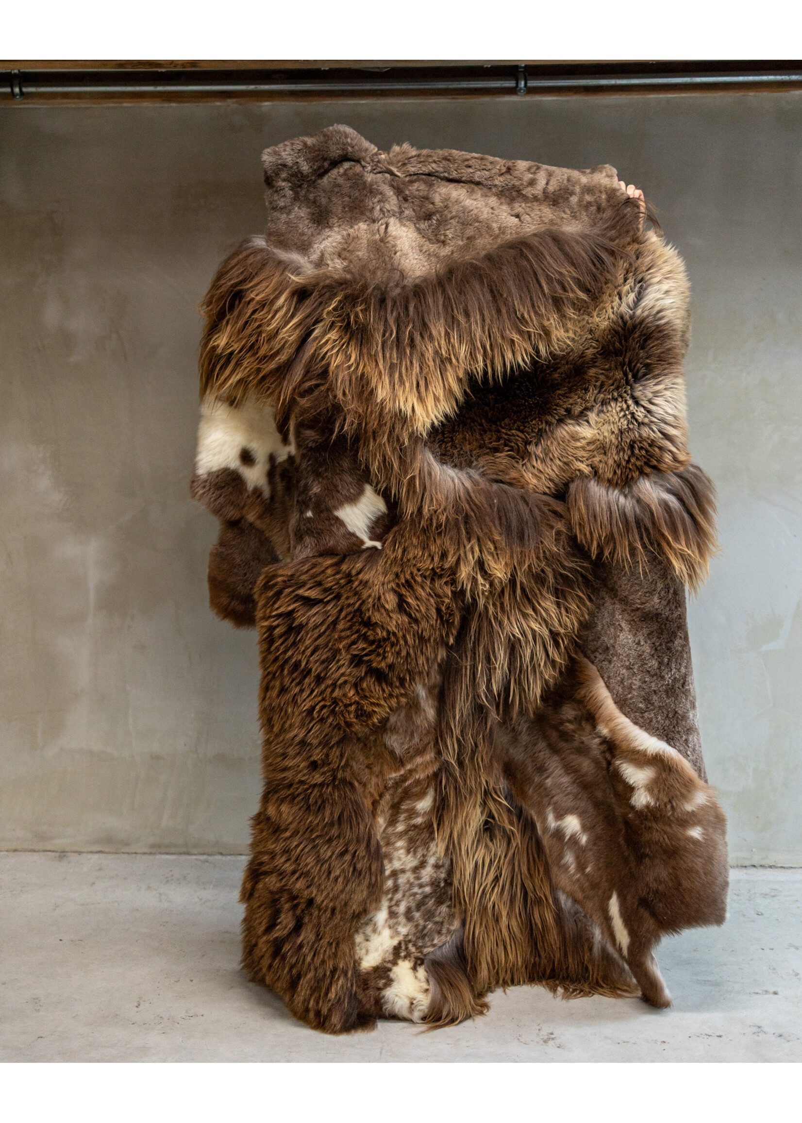 Van Buren sinds 1861 Schapenvacht Multilayer Karpet Bruin - 07SKK-112 - ca. 180x120cm