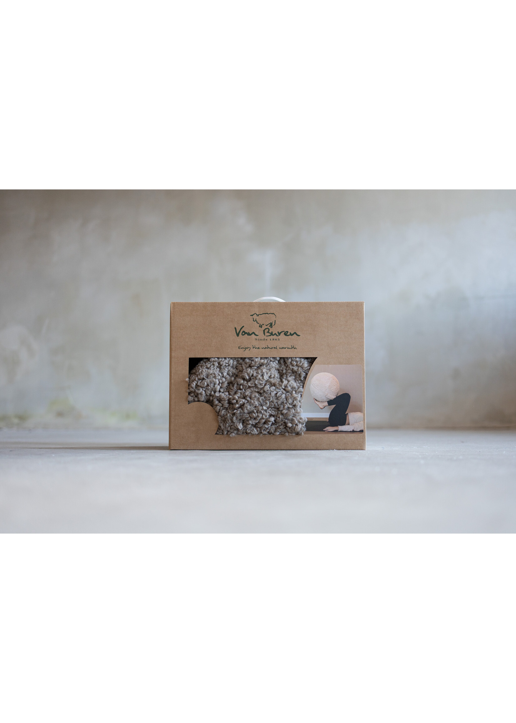 Van Buren sinds 1861 Balle de yoga en peau de mouton Crossbreed Sahara - 2 tailles