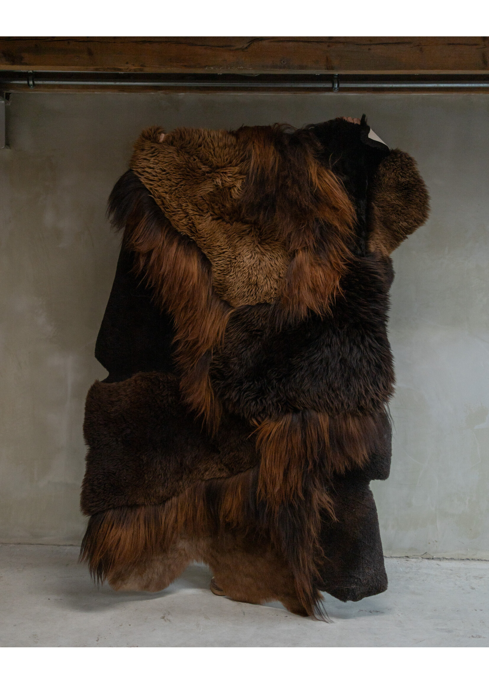 Van Buren sinds 1861 Uniquely Photographed Sheepskin Multilayer Rug Brown approx. 180x120cm - SKM-127