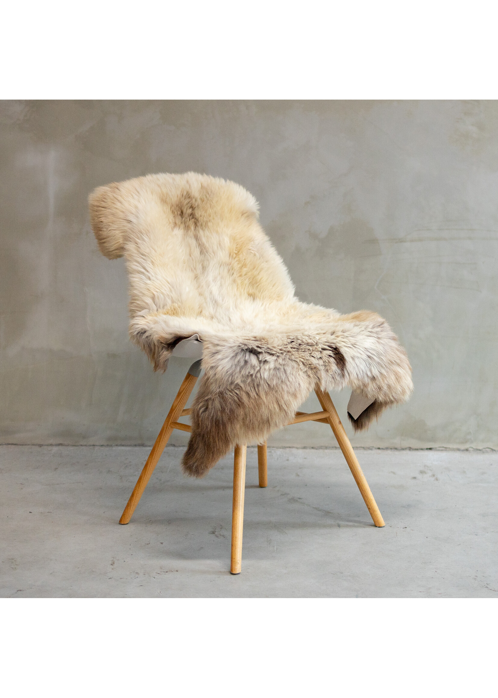 Van Buren sinds 1861 Uniquely Photographed Texel Melange Sheepskin approx. 115x65cm - SVV-607