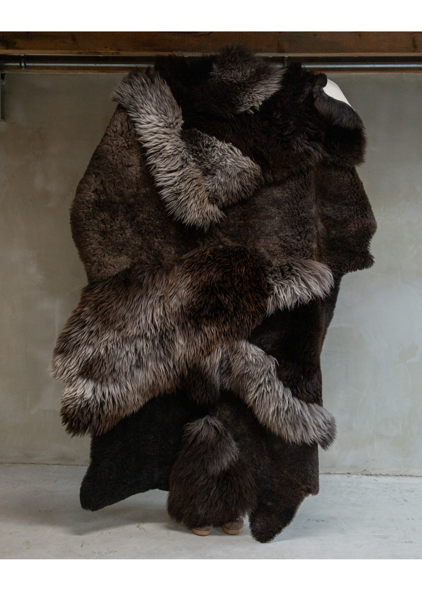 Van Buren sinds 1861 Uniquely Photographed Sheepskin Multilayer Rug Brown approx. 180x131cm - SKM-129