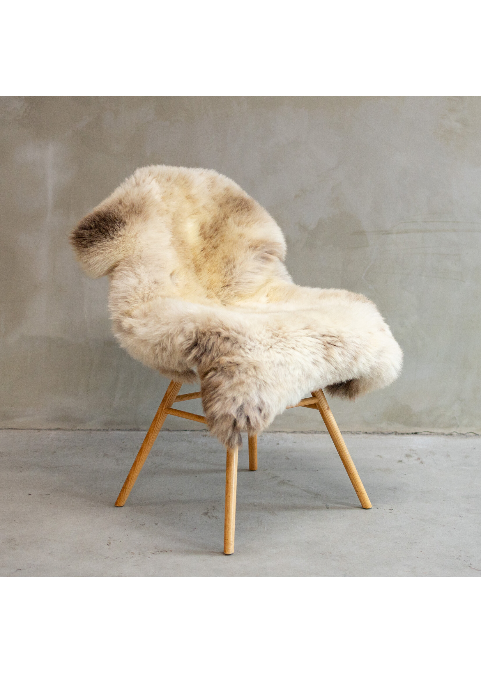 Van Buren sinds 1861 Uniquely Photographed Texel Melange Sheepskin approx. 100x80cm - SVV-626