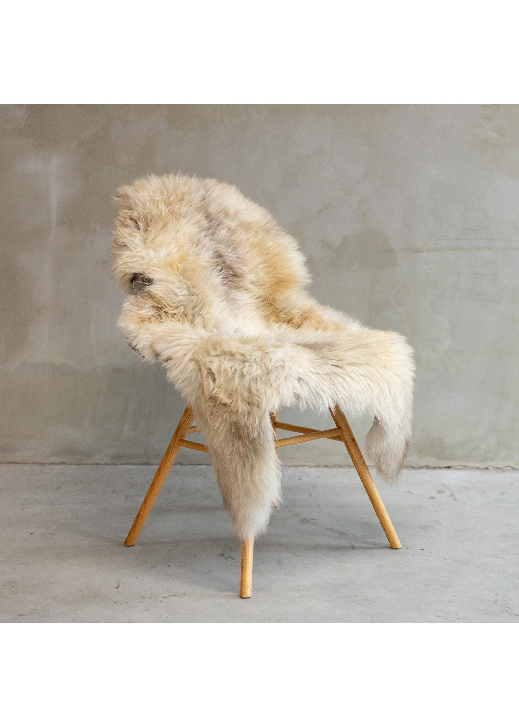 Van Buren sinds 1861 Uniquely Photographed Texel Melange Sheepskin approx. 115x65cm - SVV-605
