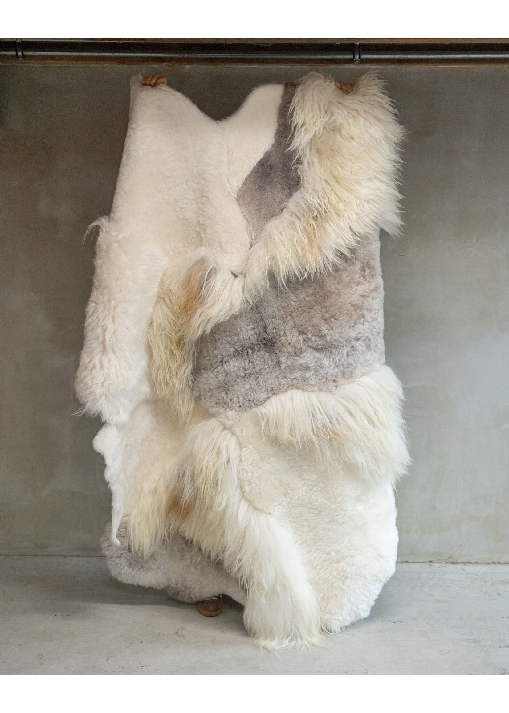 Van Buren sinds 1861 Uniquely Photographed Sheepskin Multilayer Rug Melange approx. 180x120cm - SKM-120