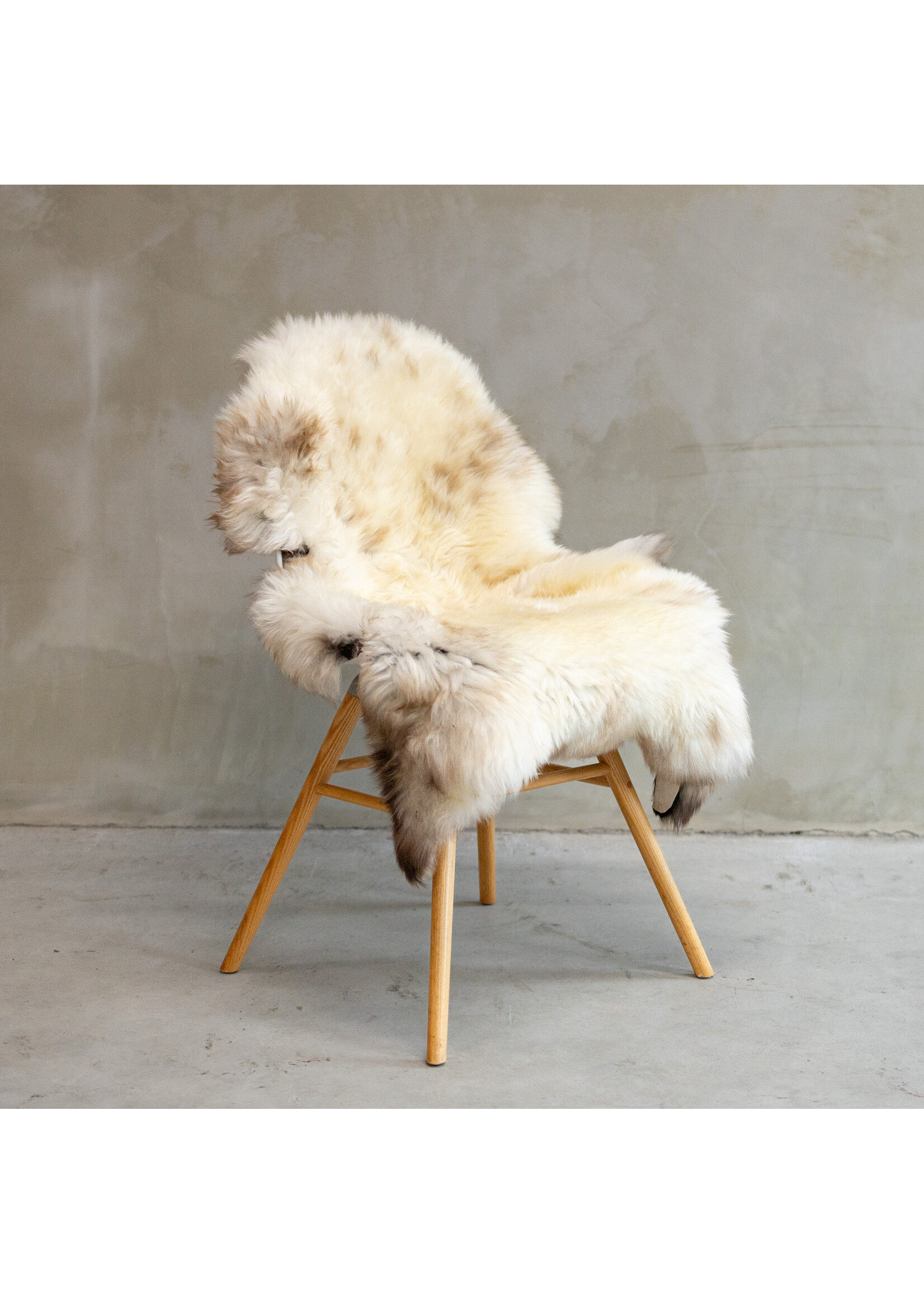 Van Buren sinds 1861 Uniquely Photographed Texel Melange Sheepskin approx. 105x66cm - SVV-604