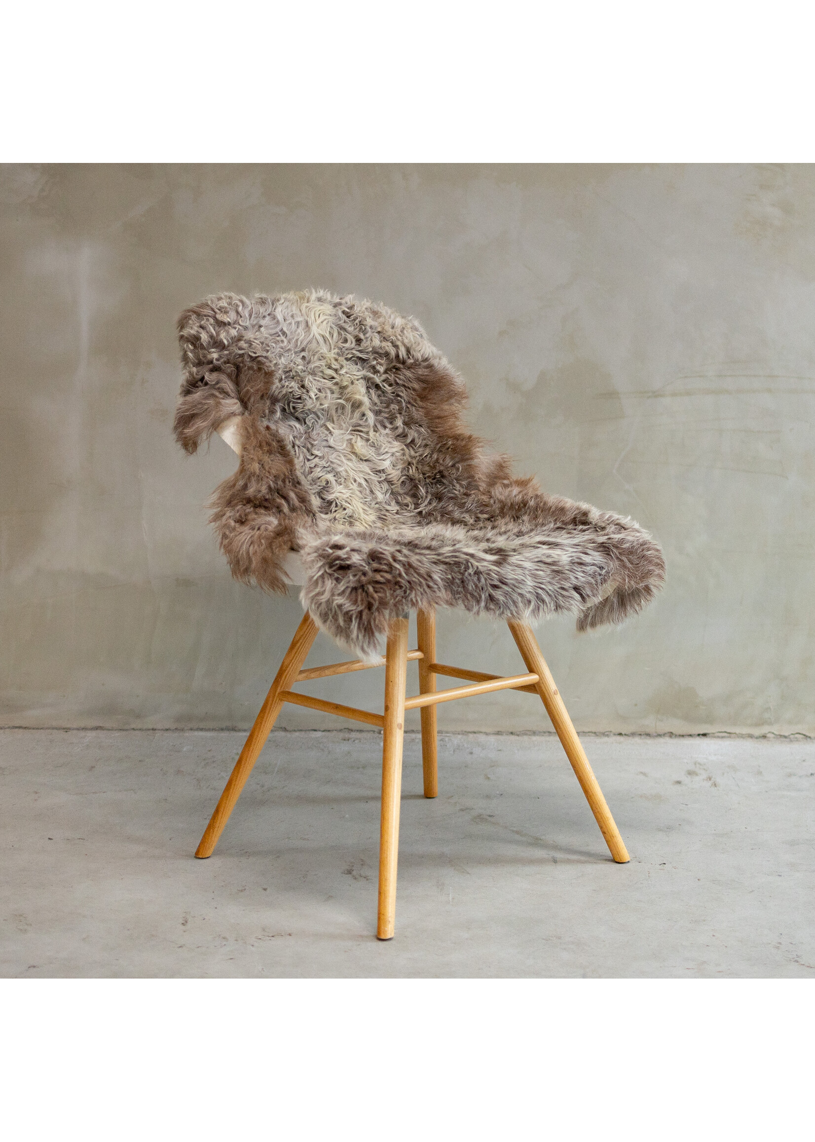 Van Buren sinds 1861 Uniquely Photographed Tibetan Melange Sheepskin approx. 95x65cm - SVV-595