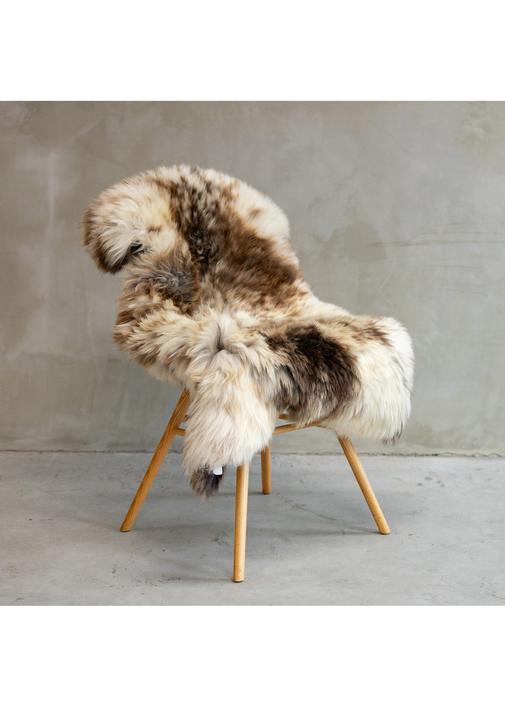 Van Buren sinds 1861 Uniquely Photographed Texel Melange/Spotted Sheepskin approx. 122x73cm - SVV-592
