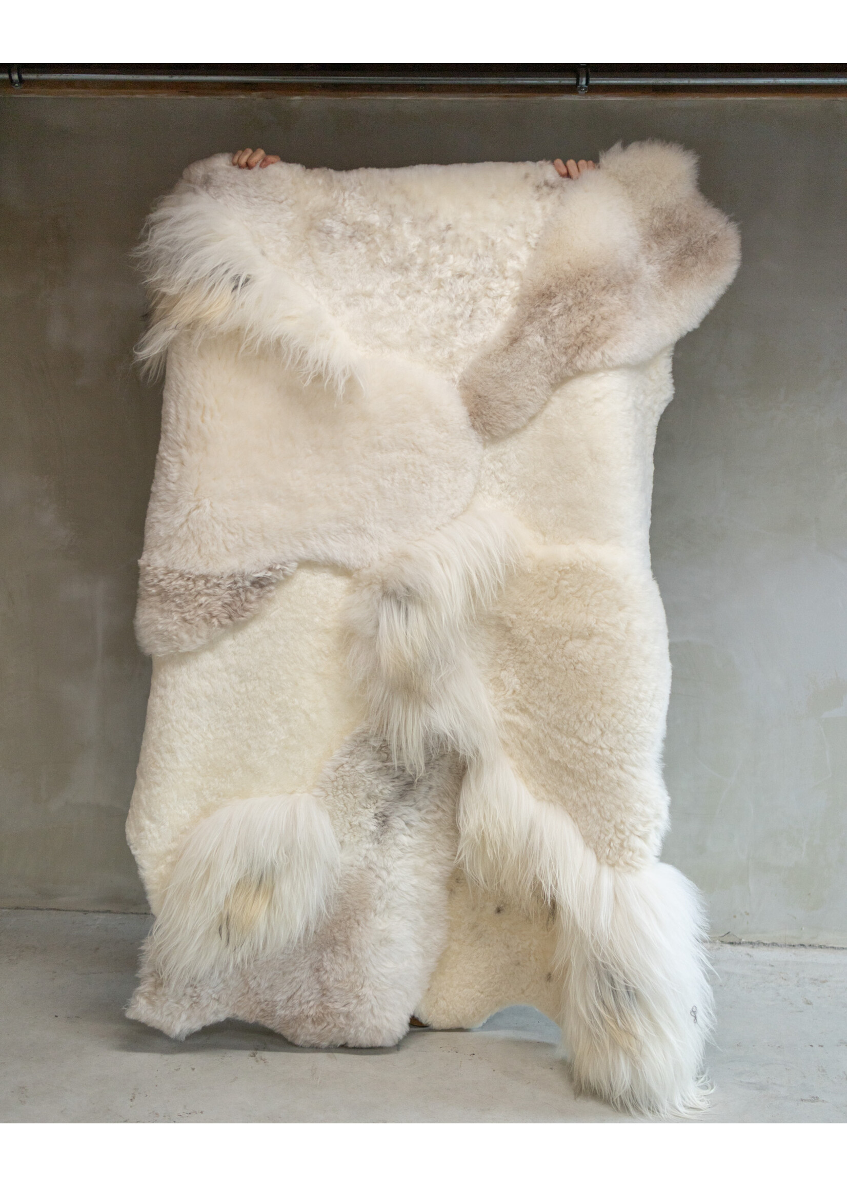 Van Buren sinds 1861 Einzigartig fotografiertes Schaffell-Multilayer-Teppich Melange ca. 180x120cm - SKM-119