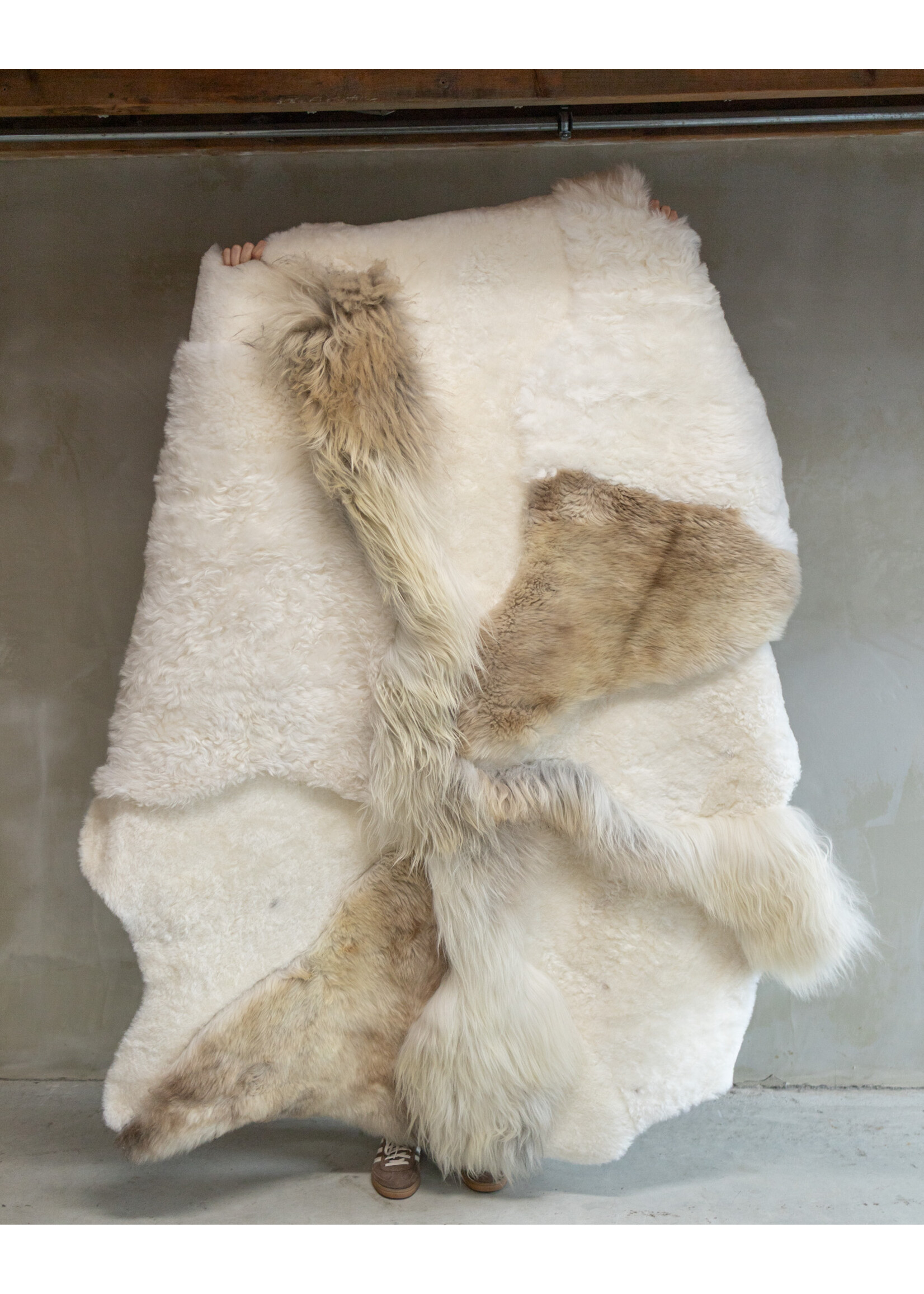 Van Buren sinds 1861 Uniquely Photographed Sheepskin Multilayer Rug Melange approx. 180x120cm - SKM-118