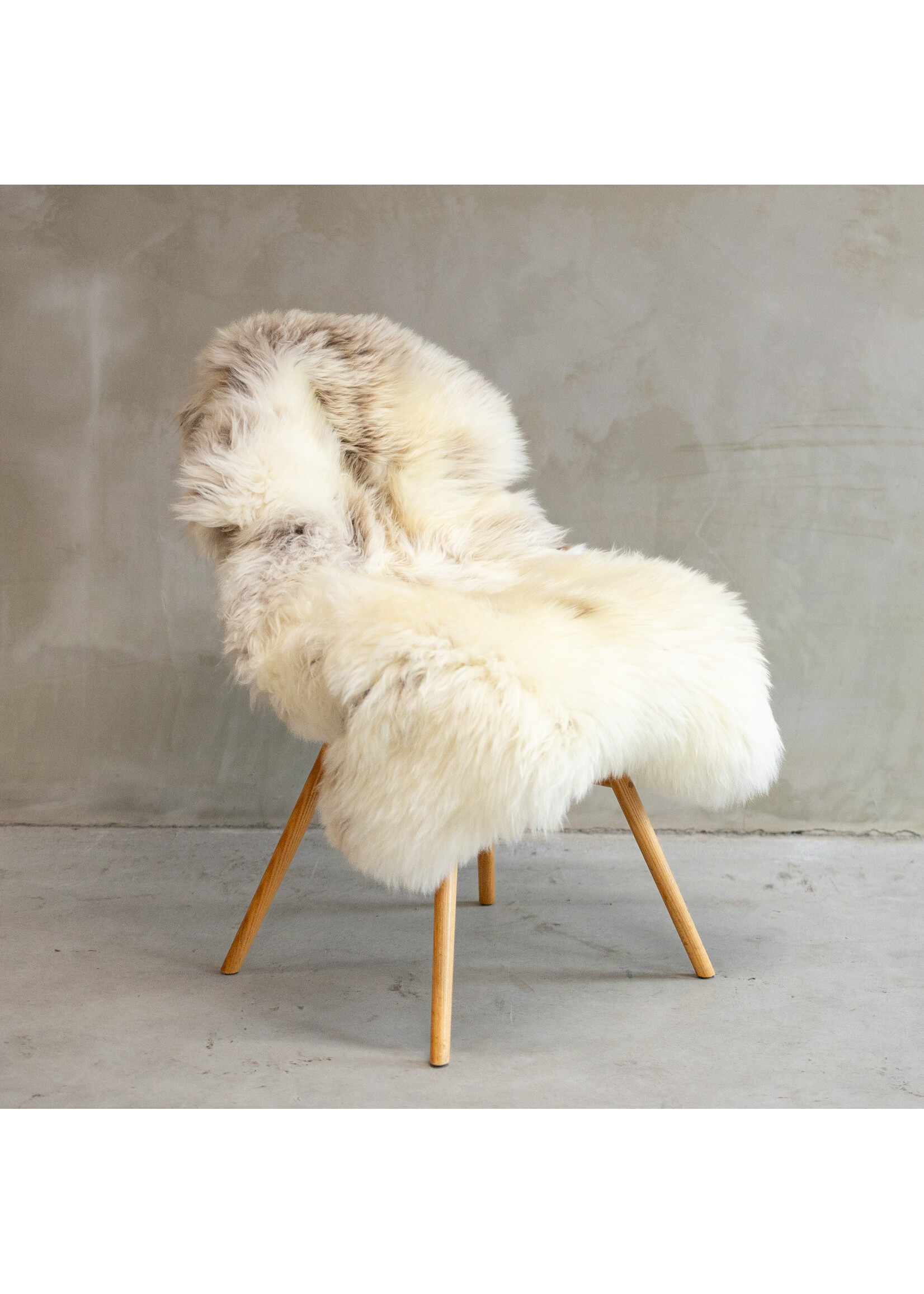Van Buren sinds 1861 Uniquely Photographed Texel Melange Sheepskin approx. 103x67cm - SVV-624
